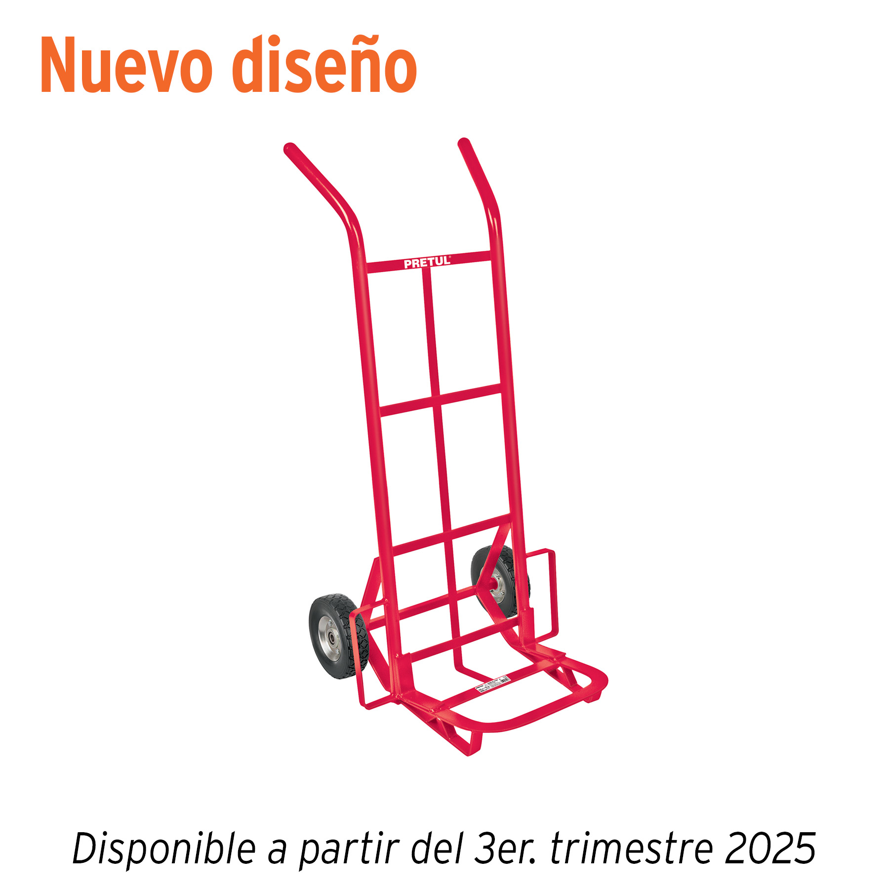 Diablo de carga de 200 kg, ruedas sólidas, balero sencillo