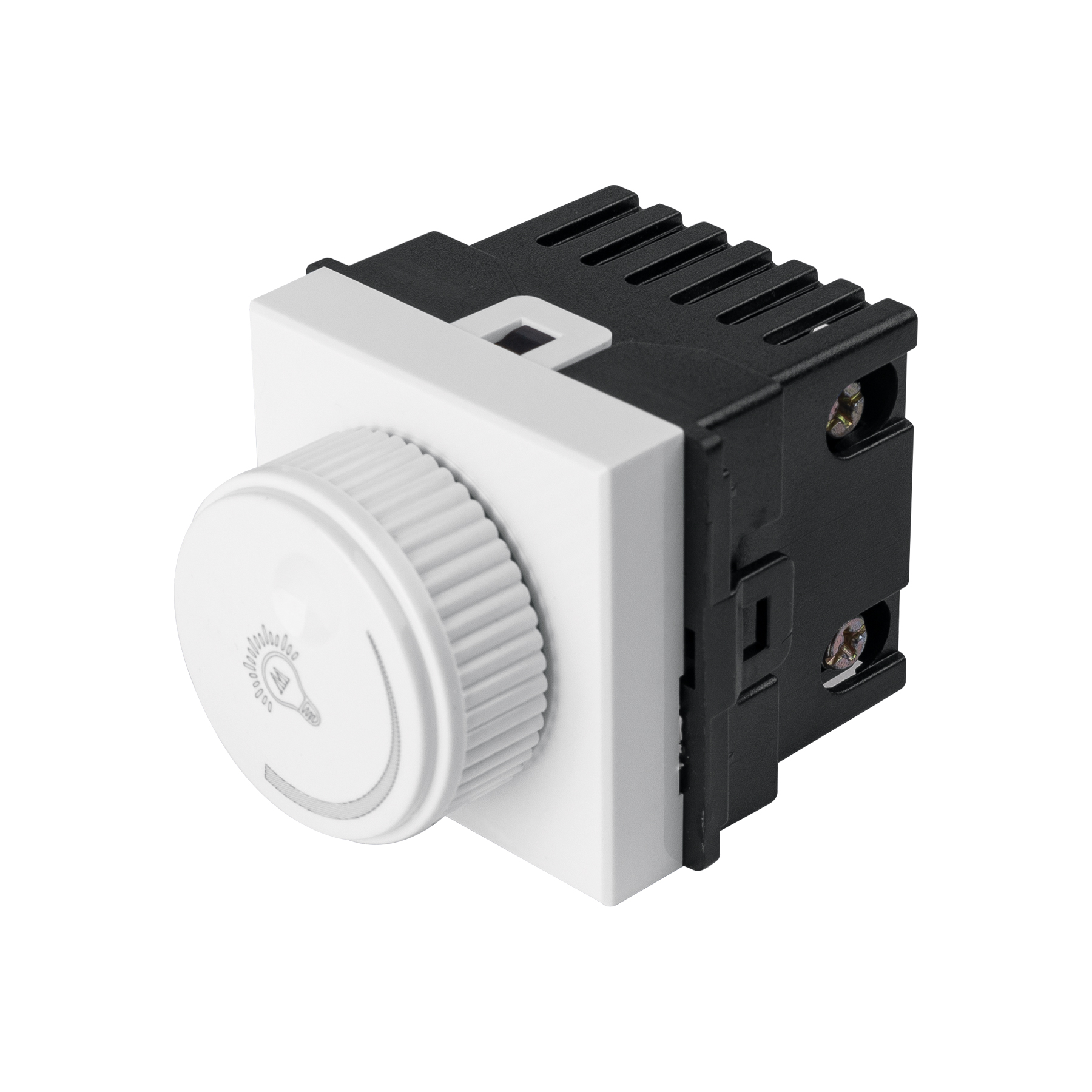 Dimmer giratorio de 1.5 módulos, línea Toledo, BASIC
