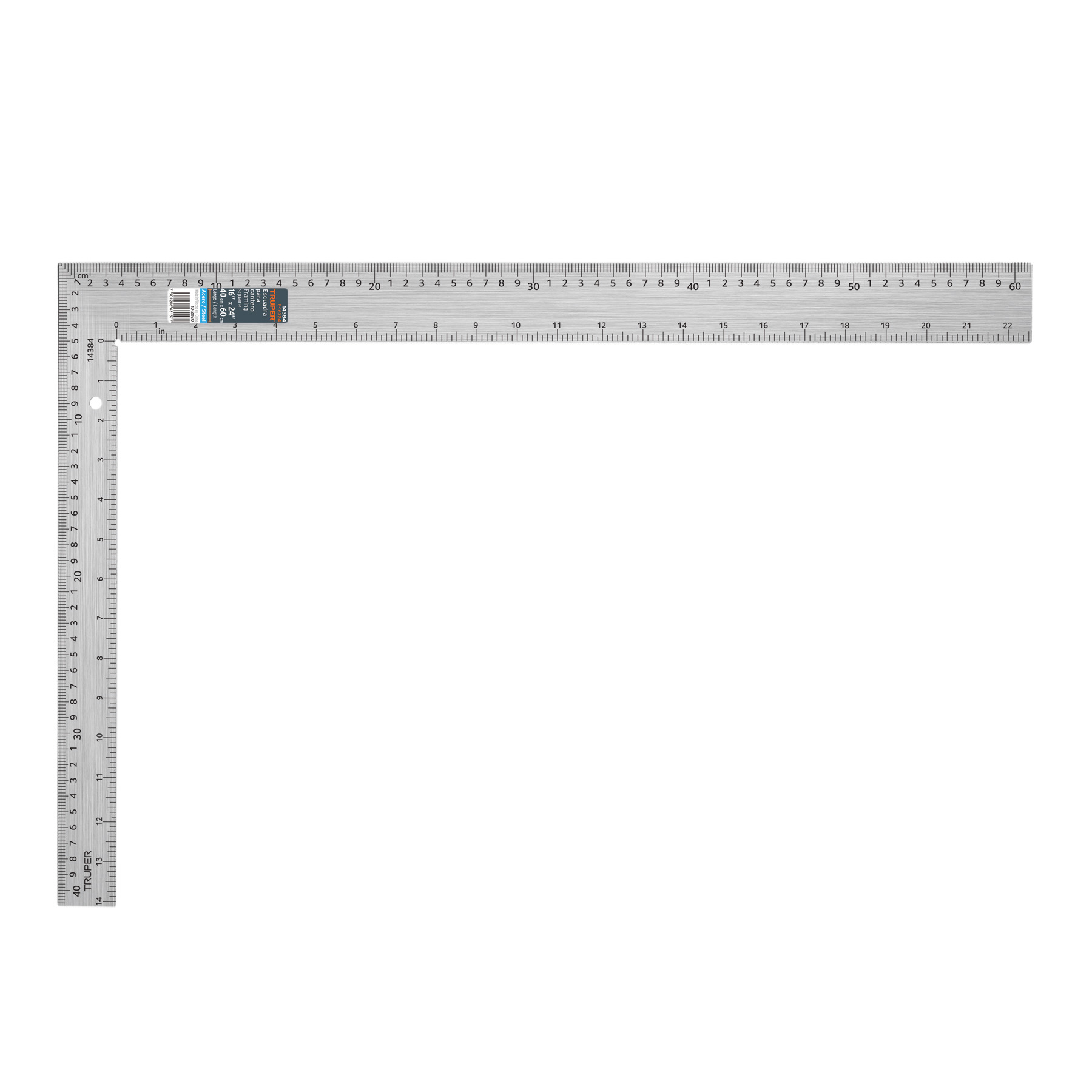 Escuadra 16'x24' de acero para cantero, Truper