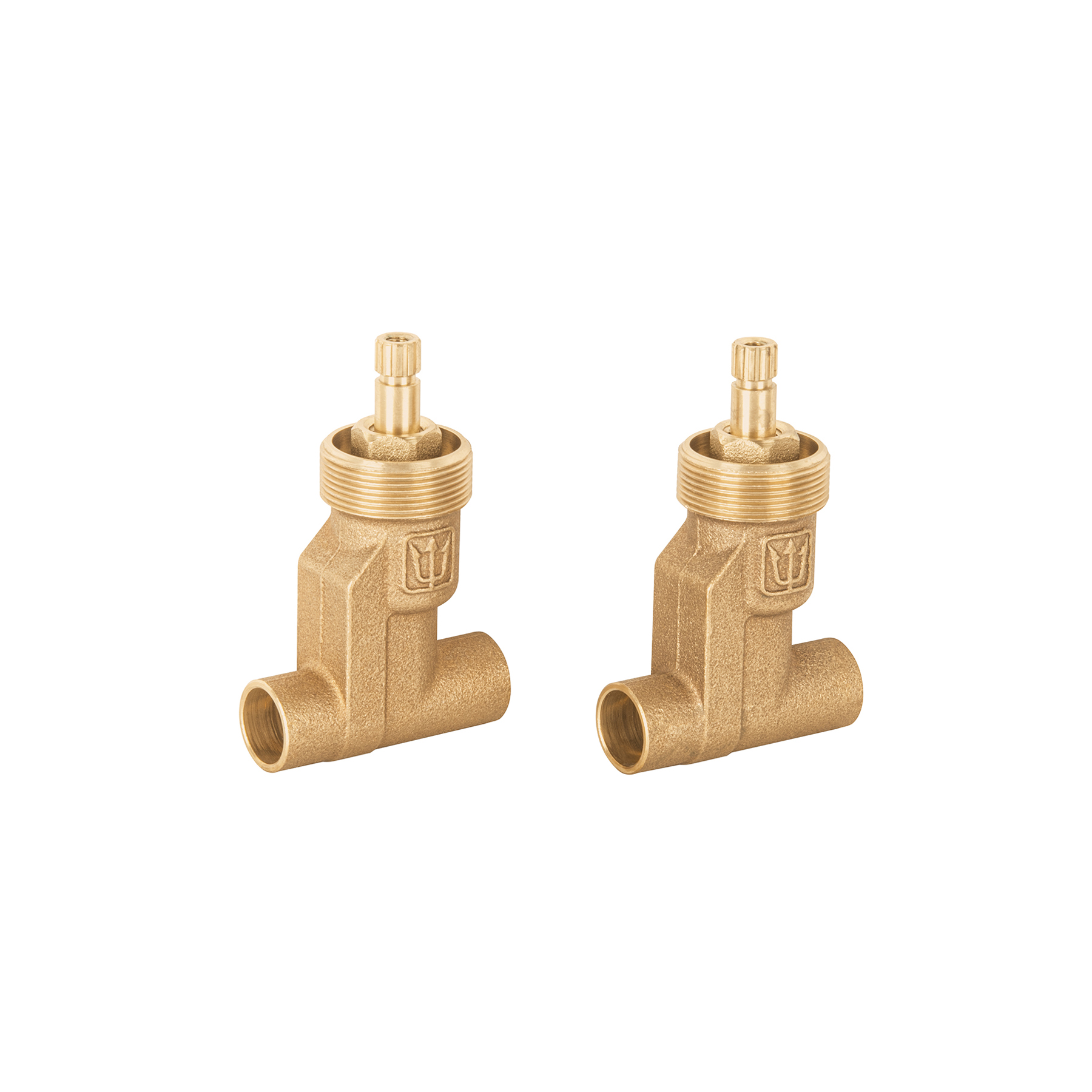 Juego llaves empotrar soldables, compresión, s/maneral,Basic