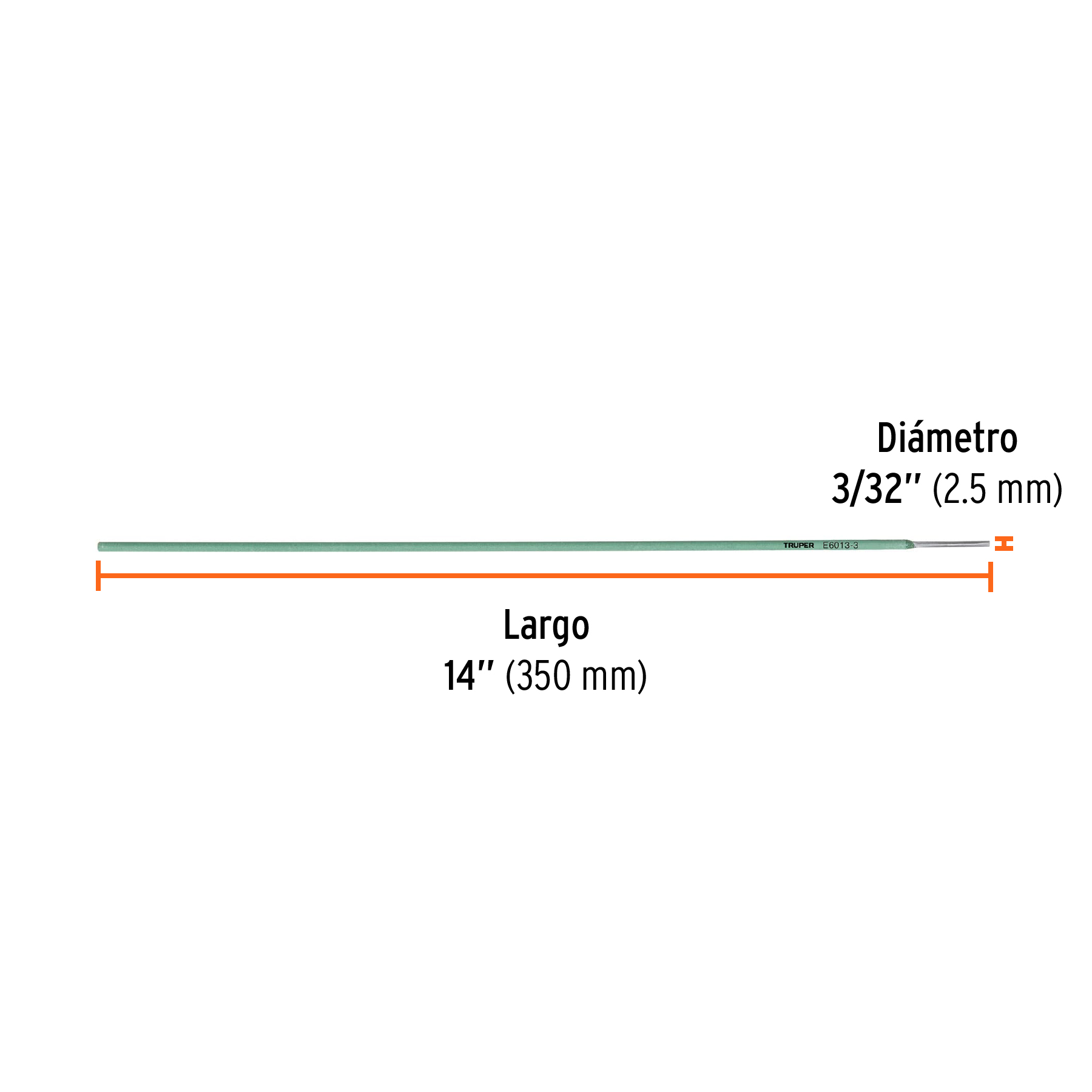 Bolsa con 1 kg de electrodos 6013 de 3/32', Truper - Imagen 2