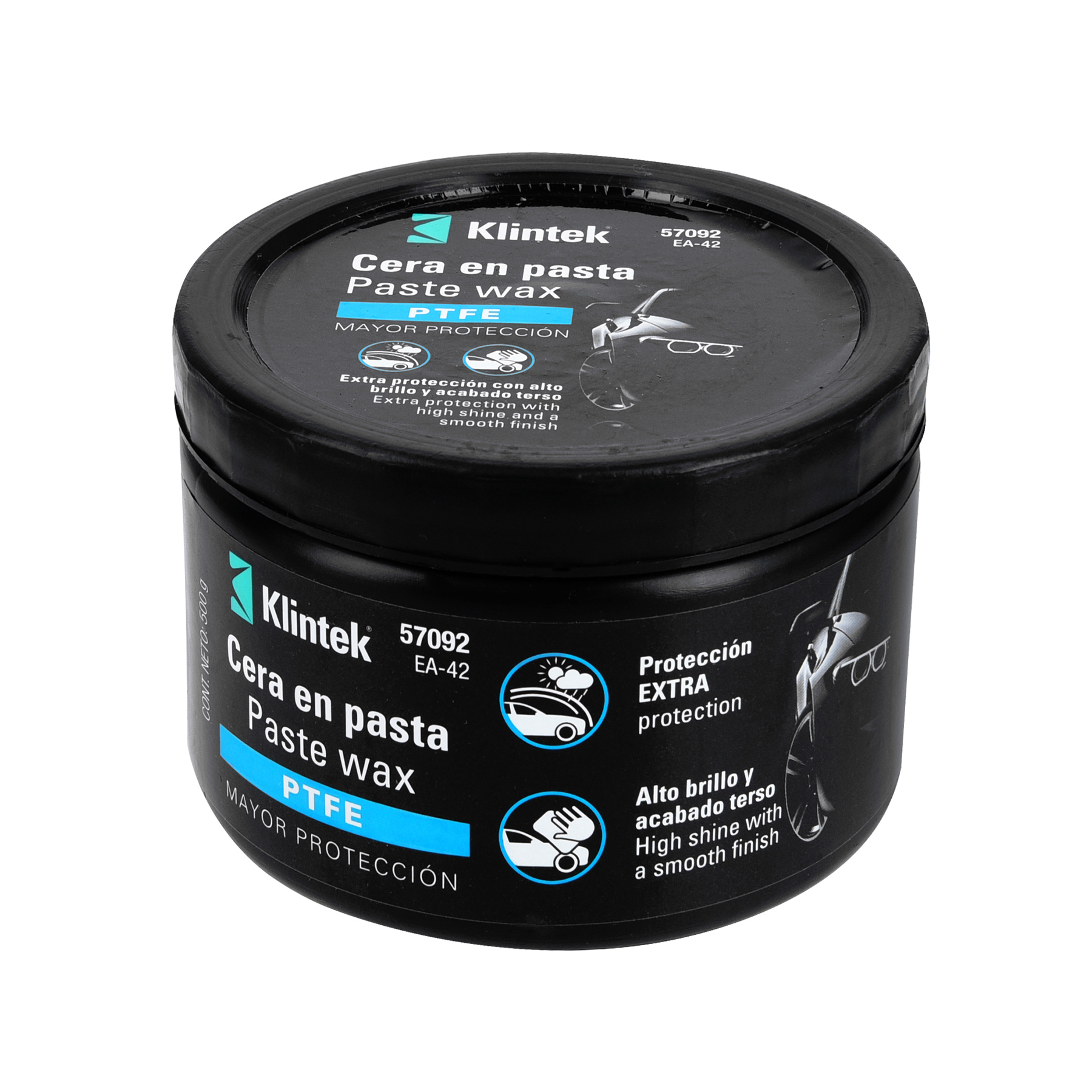 Cera en pasta PTFE para auto, 500 g, KLINTEK