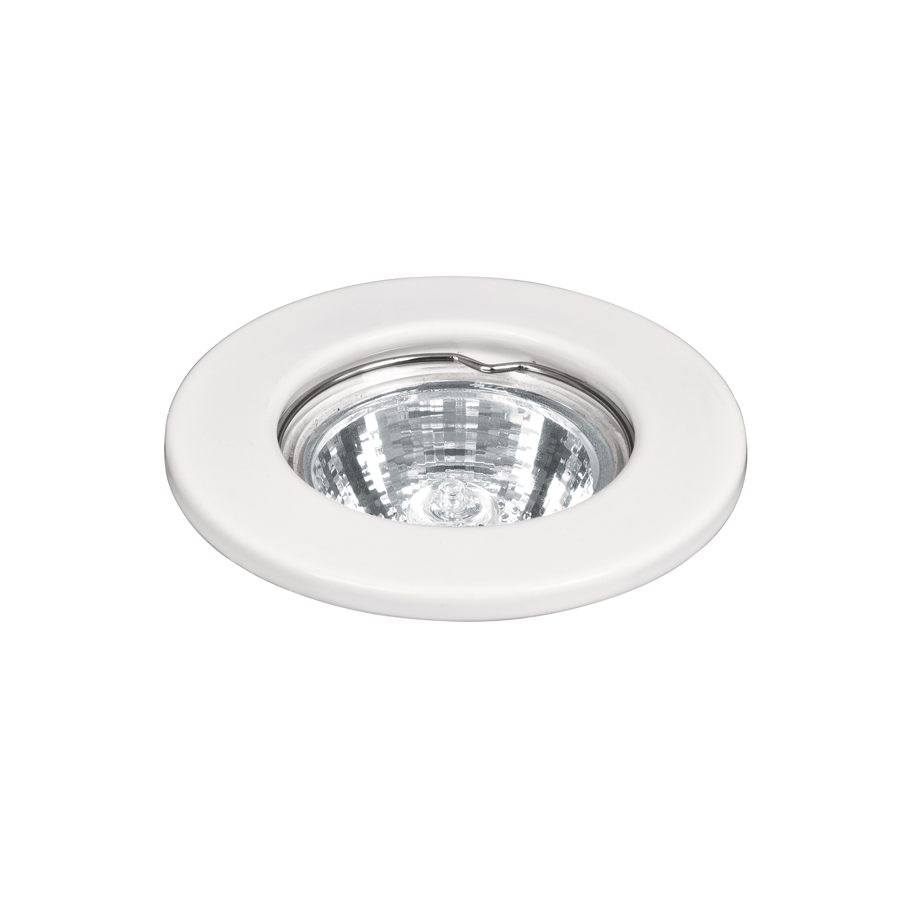 Luminario redondo blanco spot fijo, lámpara no incluida