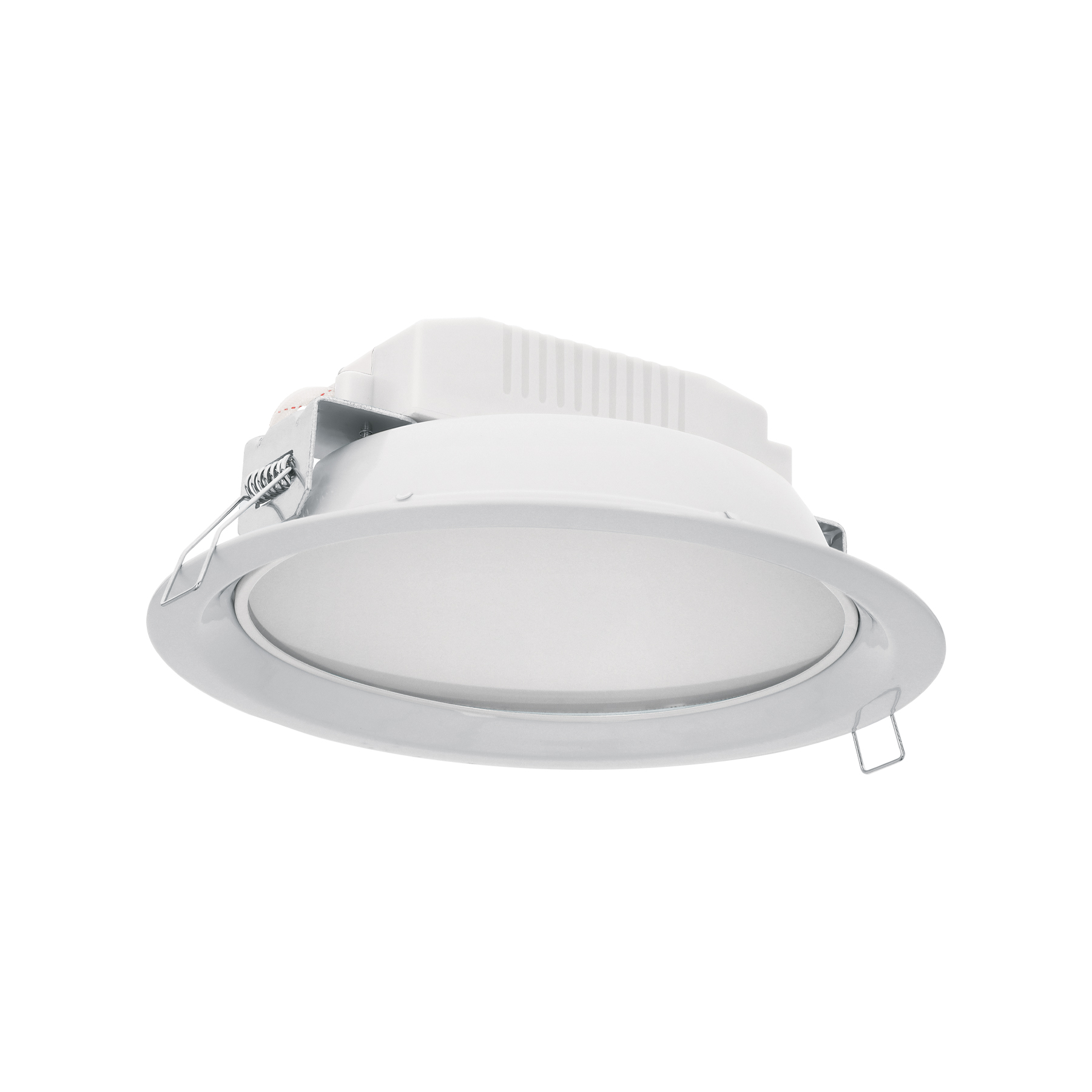 Luminario LED empotrado redondo de 12 W, luz de día, Volteck