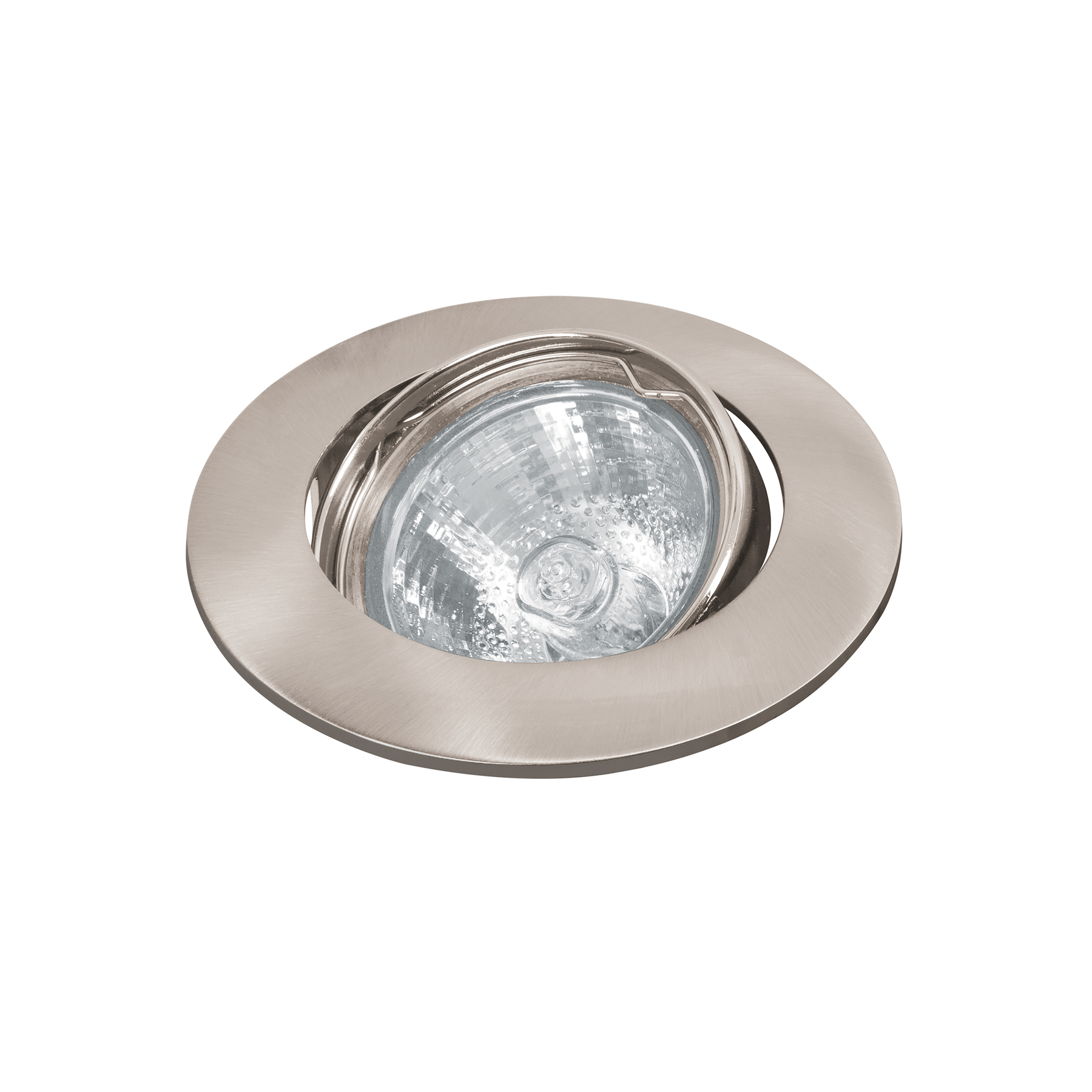 Luminario redondo satín spot dirigible, lámpara no incluida