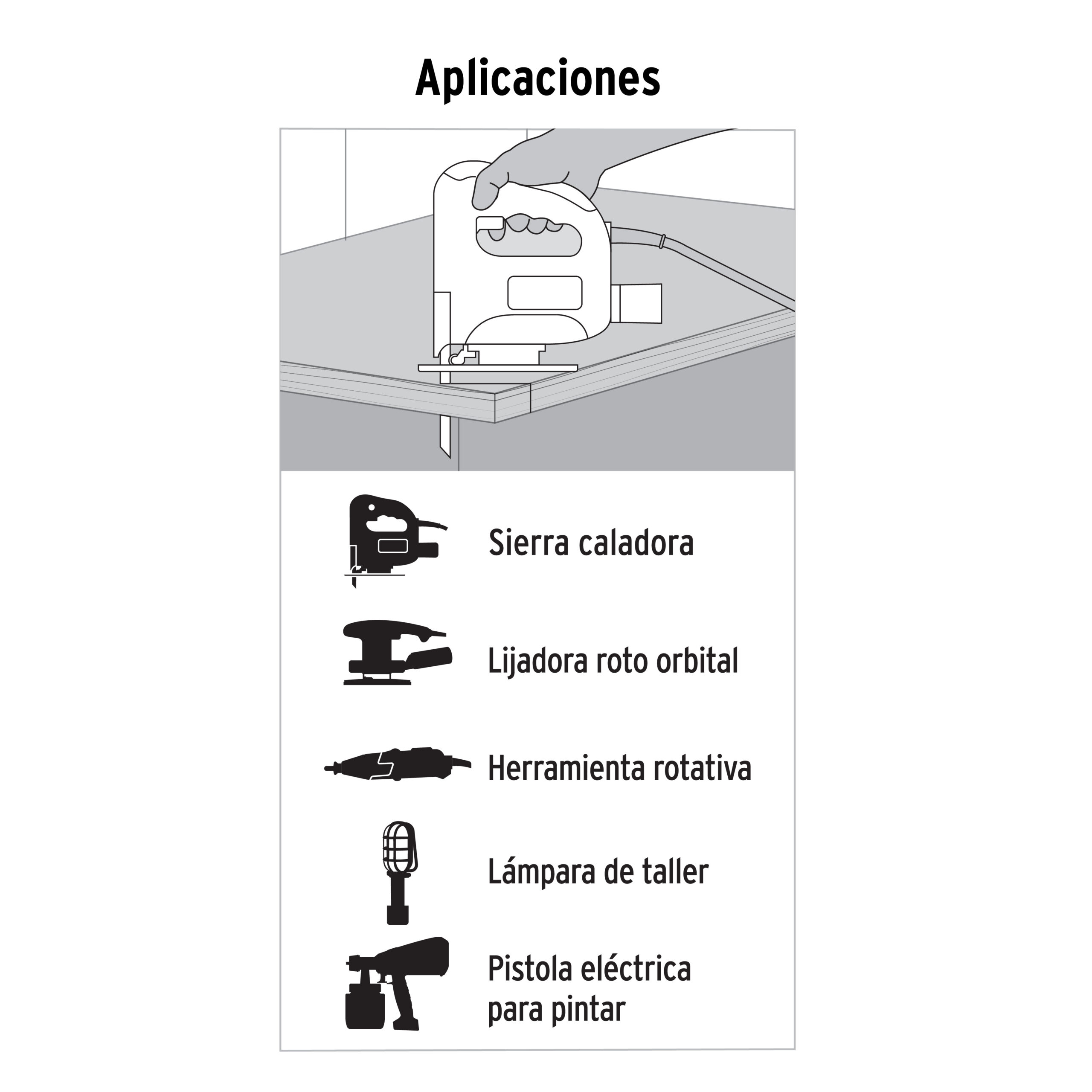 Extensión eléctrica de uso rudo 15 m 2x16 AWG, Volteck - Imagen 3