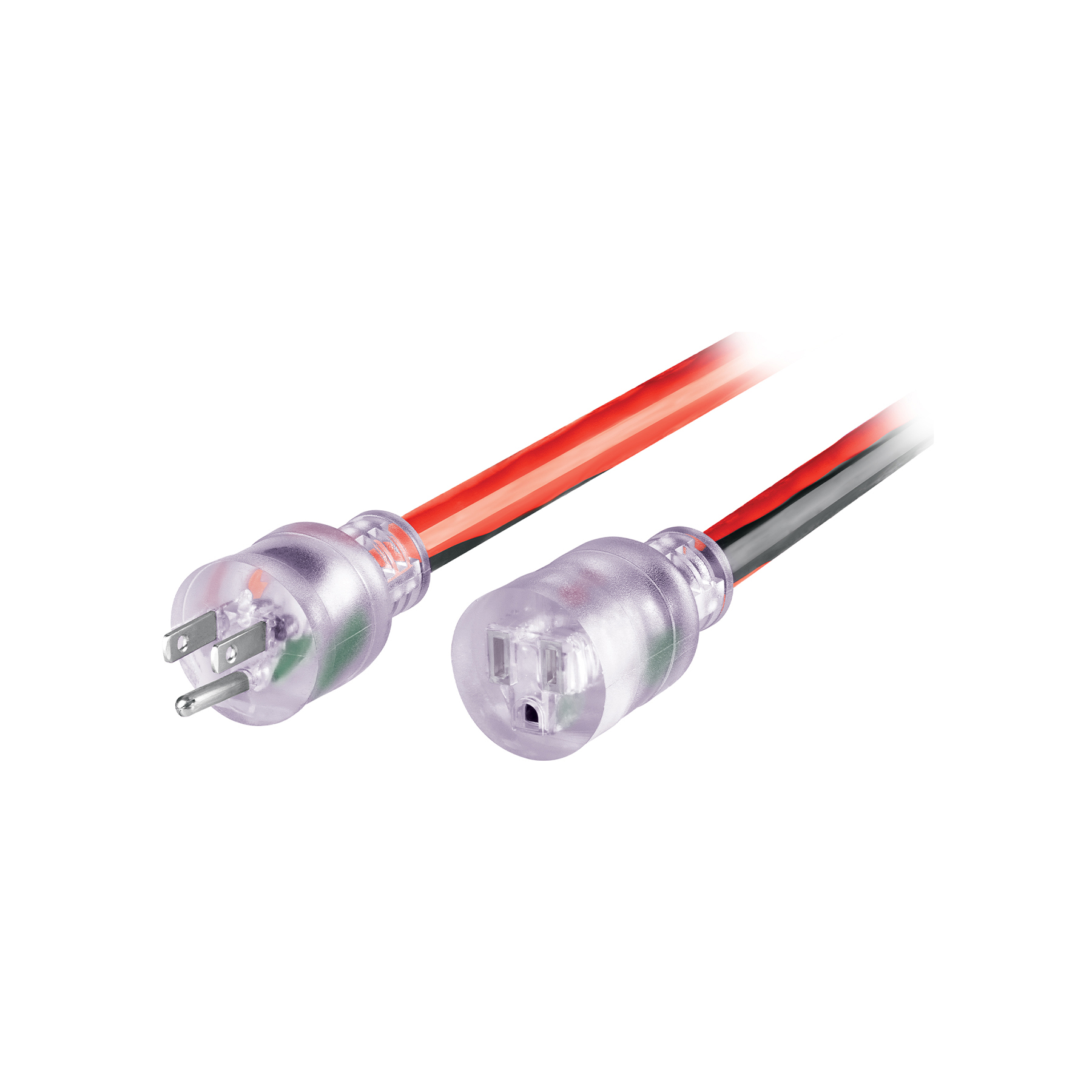 Extensión reforzada aterrizada 100% cobre, 30 m, calibre 10