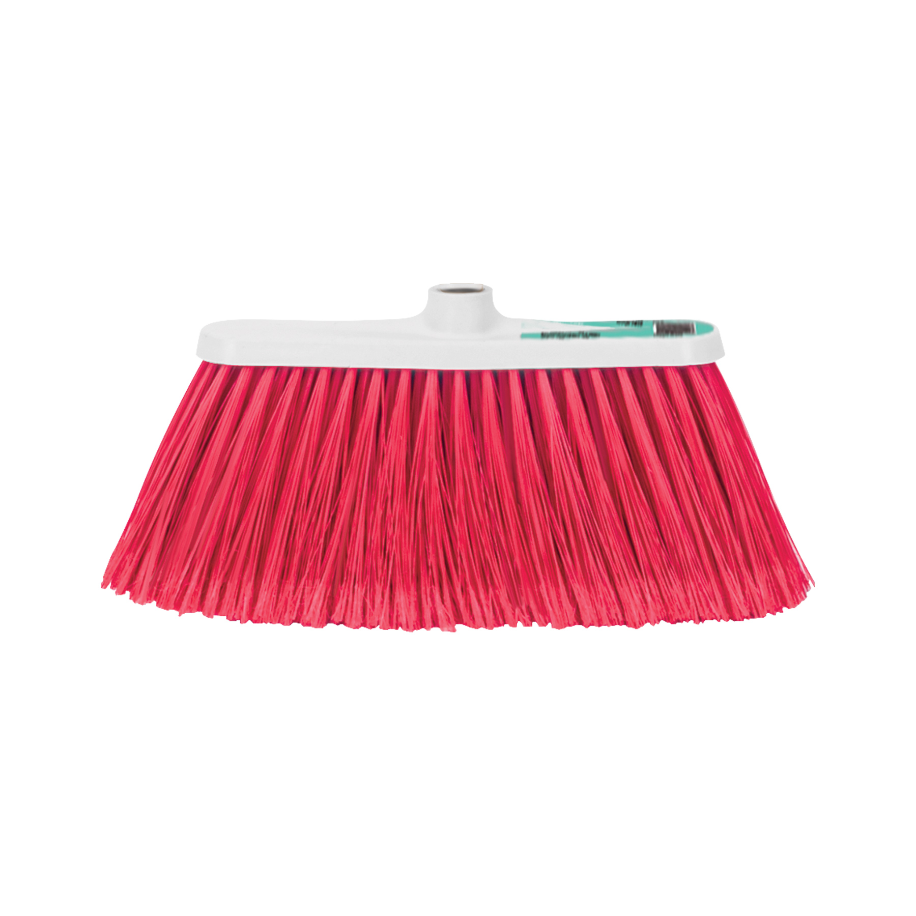 Escoba de vinilo, tipo cepillo, sin bastón, mediana