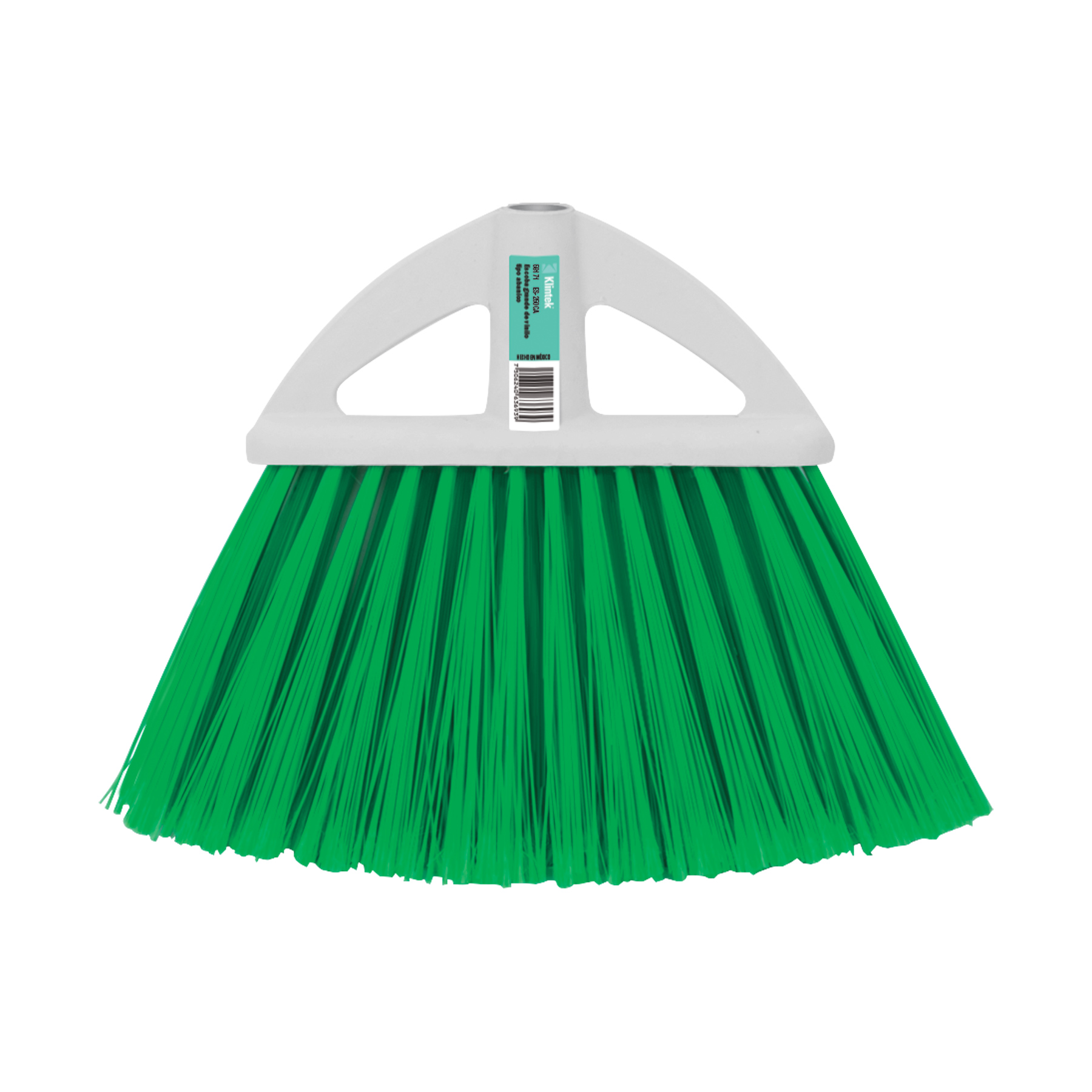 Escoba de vinilo, tipo abanico sin bastón, grande
