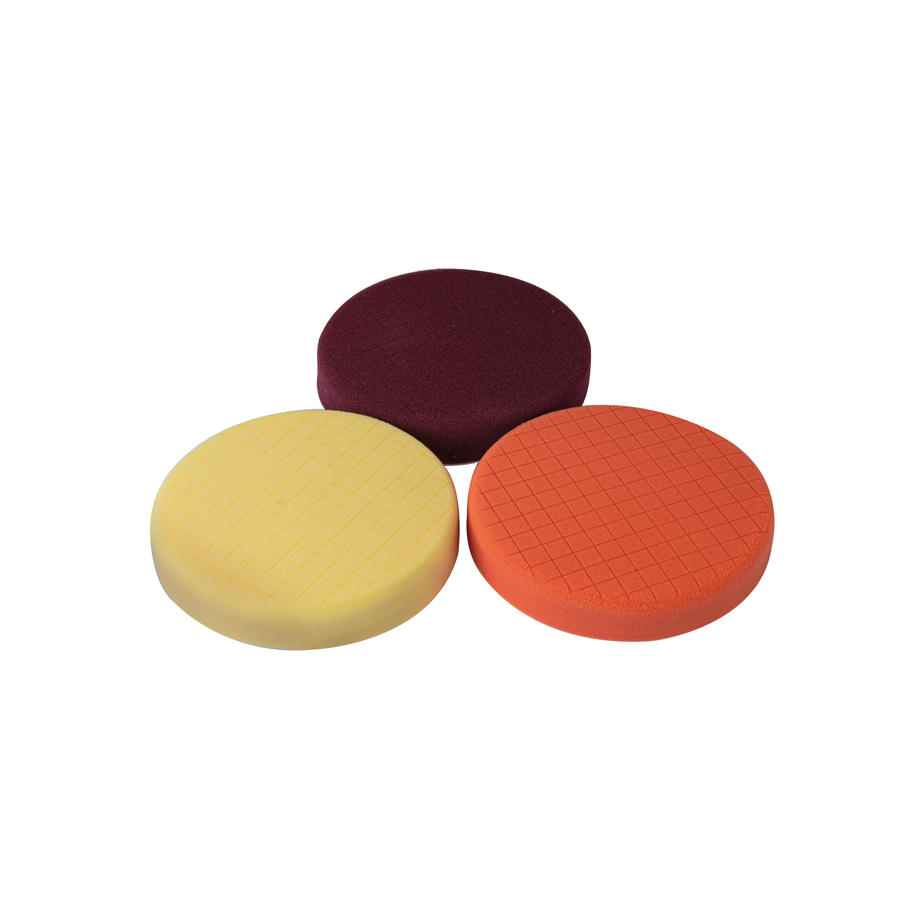 Juego de 3 esponjas p/pulir de 7' hook and loop,TRUPER