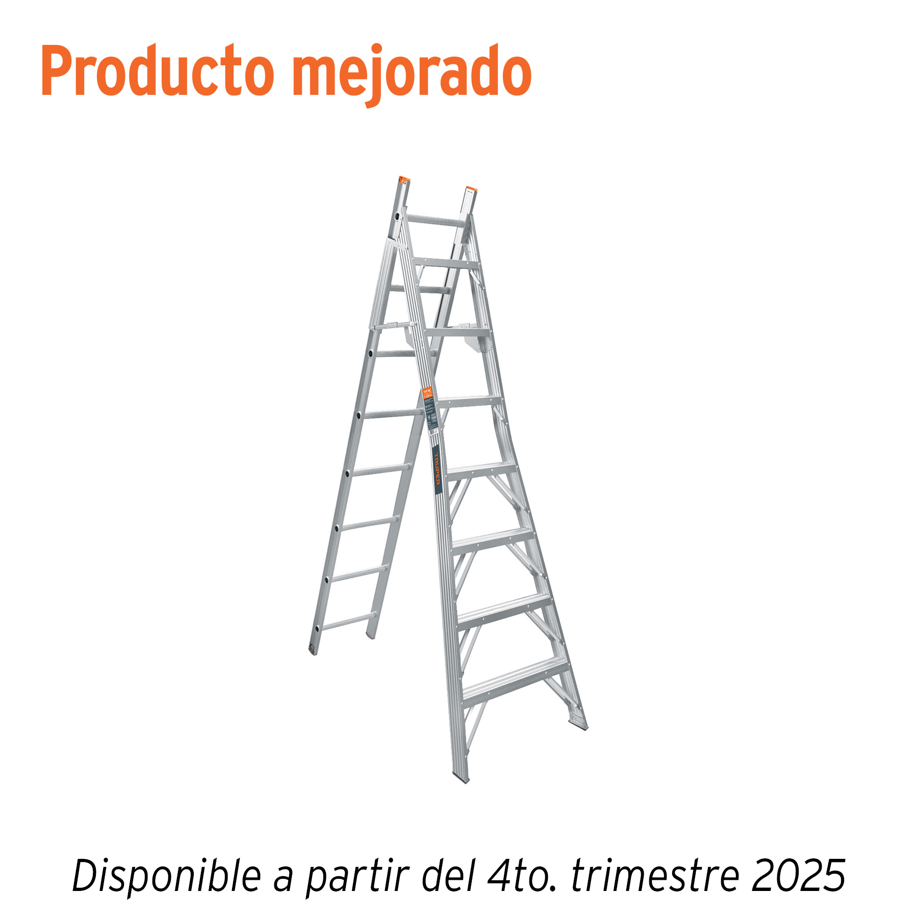 Escalera convertible, tipo ll, 15 escalones, TRUPER