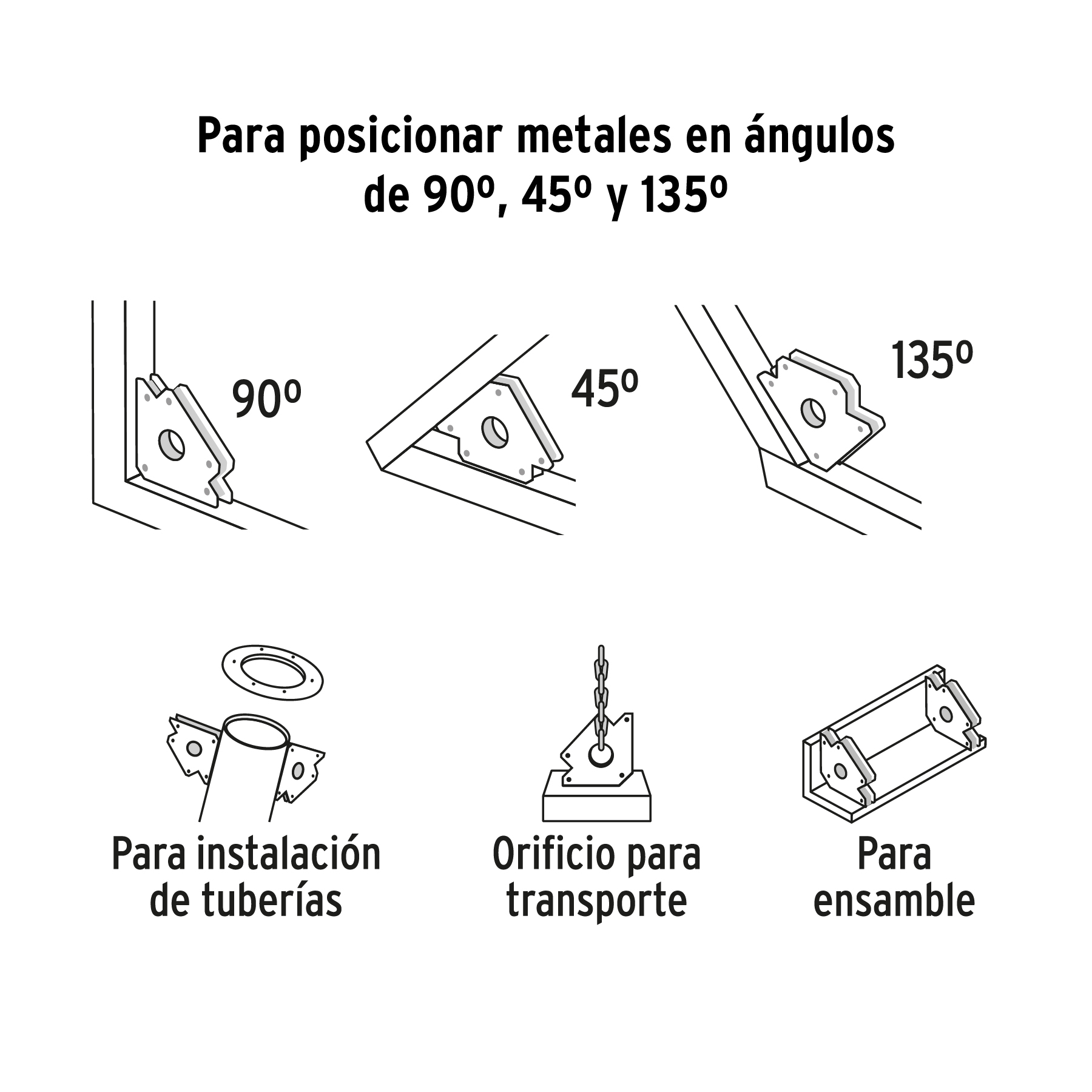 Escuadra magnética p/soldar, 3', capacidad 10 kg, PRETUL - Imagen 3