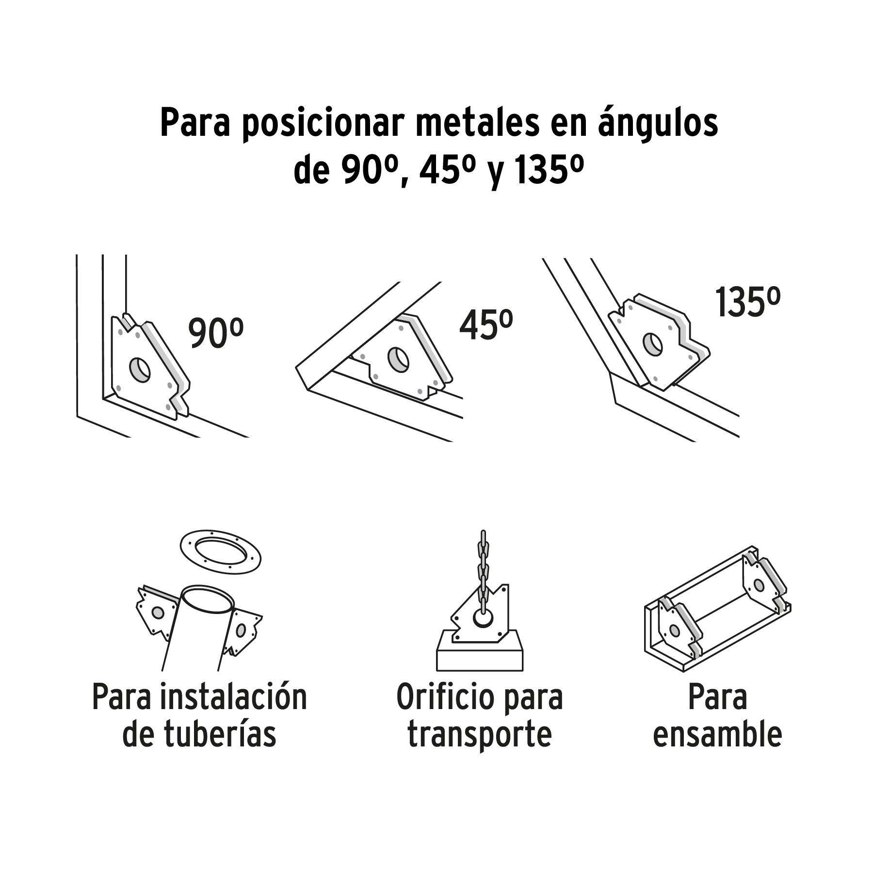Escuadra magnética p/soldar, 4-3/8', capacidad 50 kg, EXPERT - Imagen 4