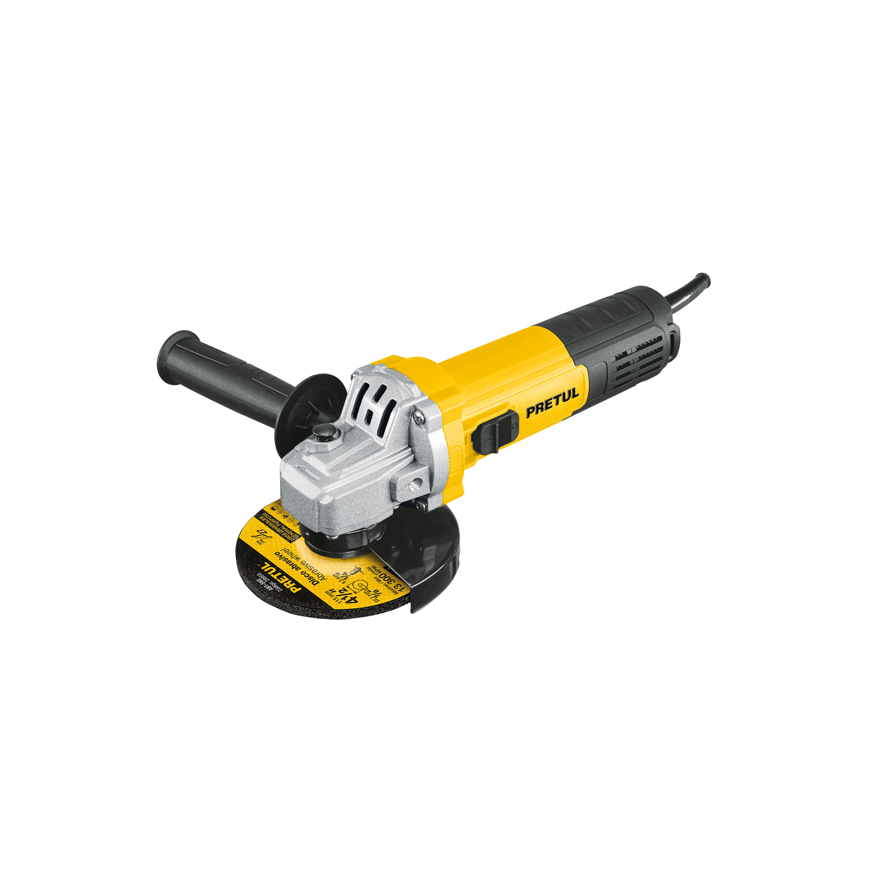 Esmeriladora angular 4-1/2', 550W, PRETUL