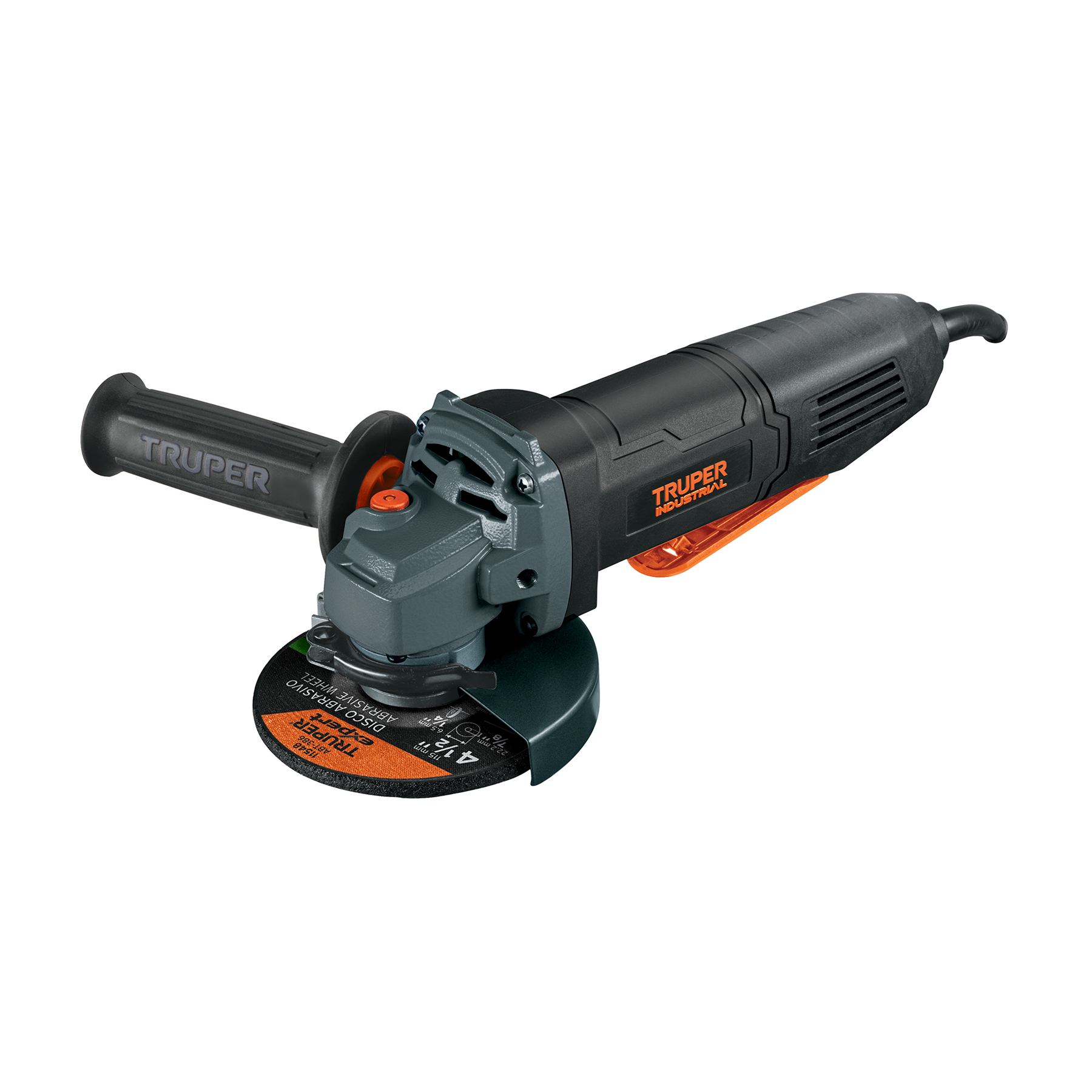 Esmeriladora 4-1/2', 850 W, int. paleta, TRUPER INDUSTRIAL