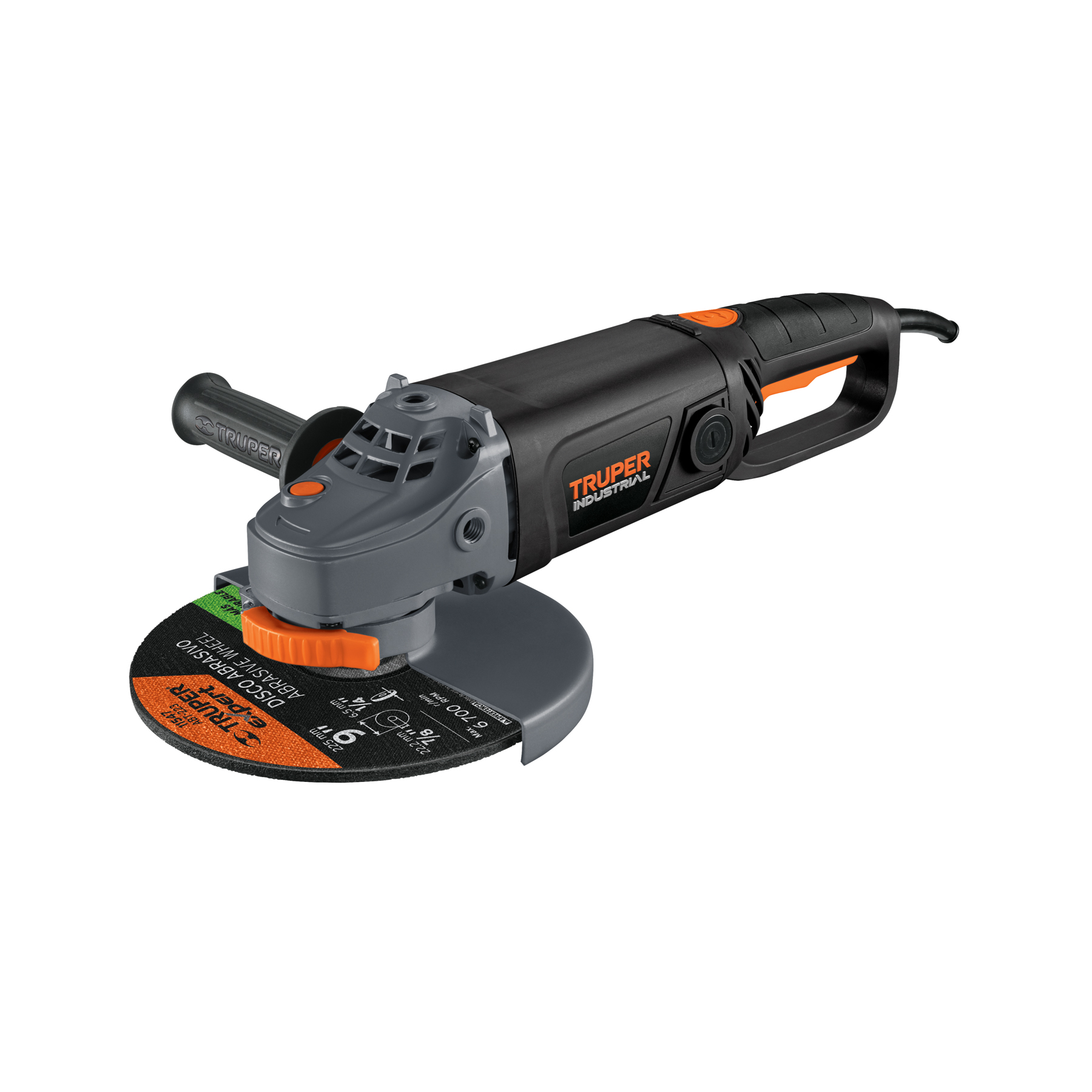 Esmeriladora angular 9', 2100W, TRUPER INDUSTRIAL