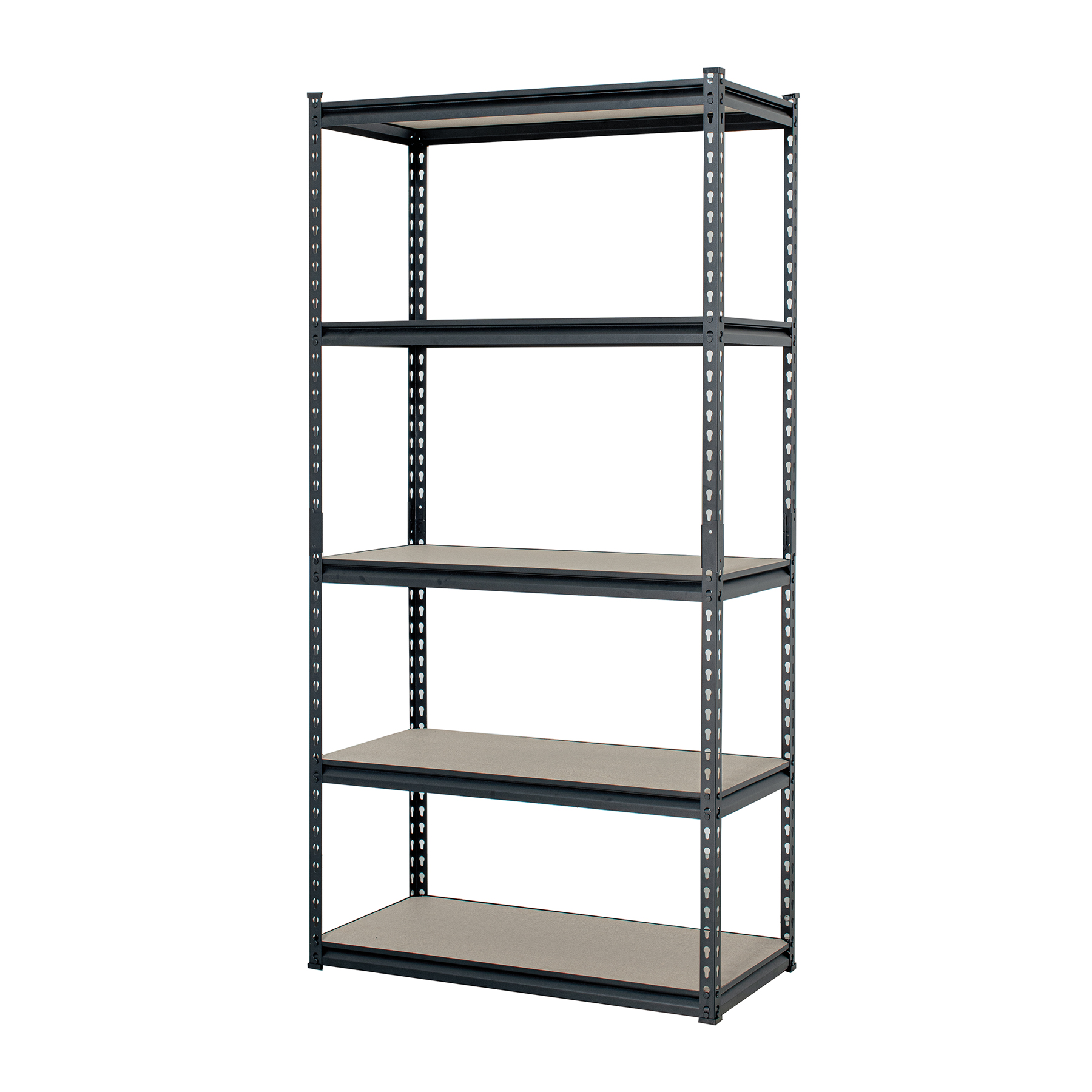 Estante metálico 5 repisas MDP cap. 60 Kg,180x45x90, PRETUL