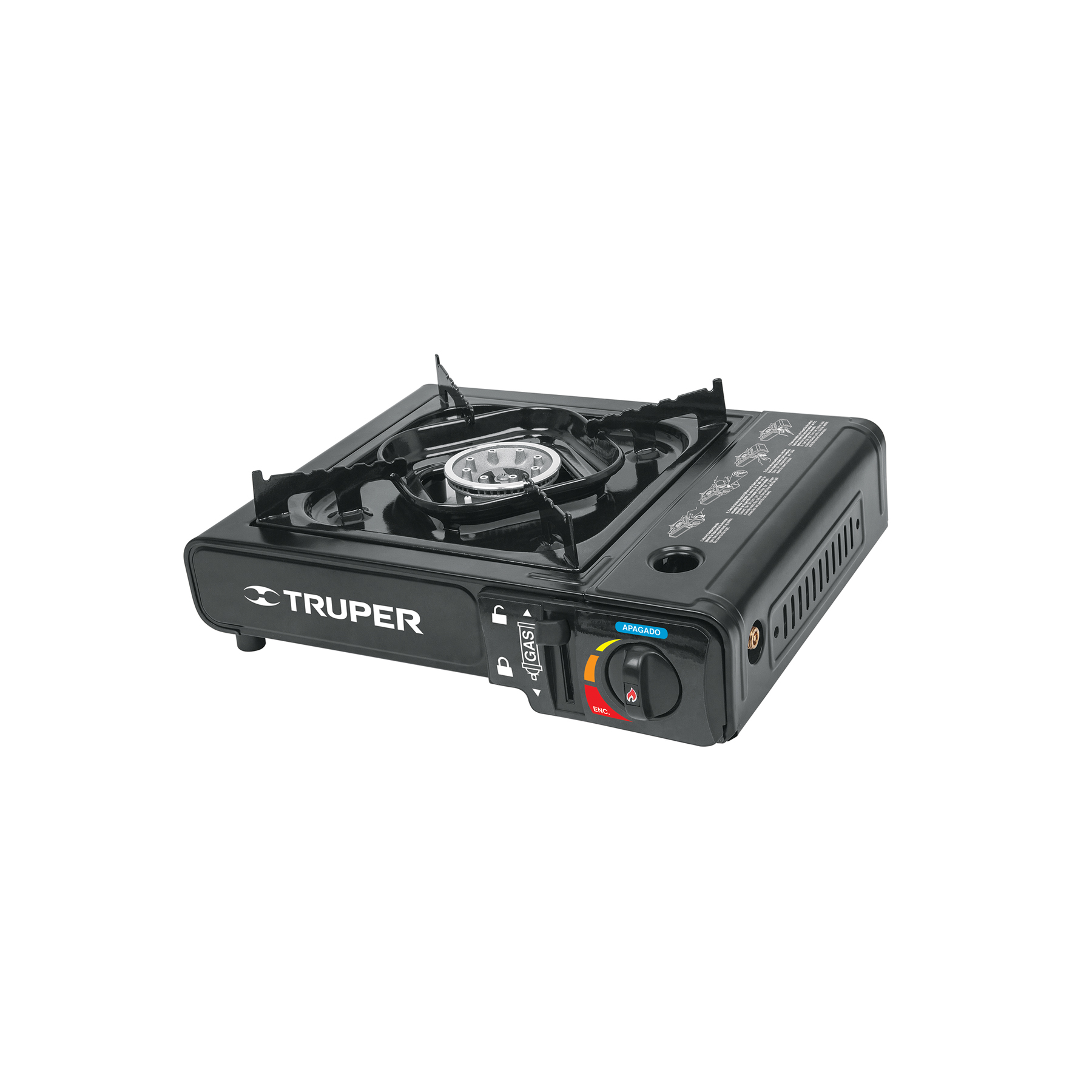 Estufilla portátil para gas, encendido electrónico, Truper