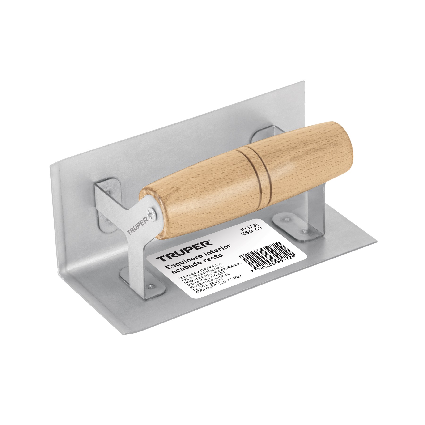 Esquinero interior, para acabado recto, Truper