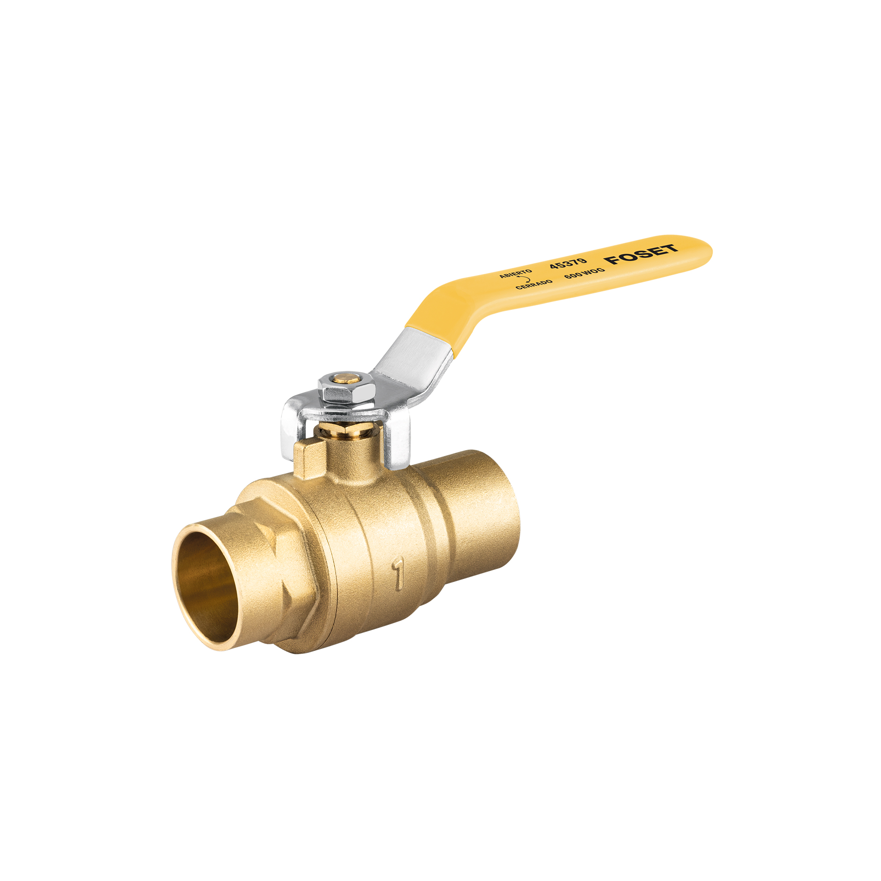 Válvula de esfera para gas, soldable, 1', alta presión