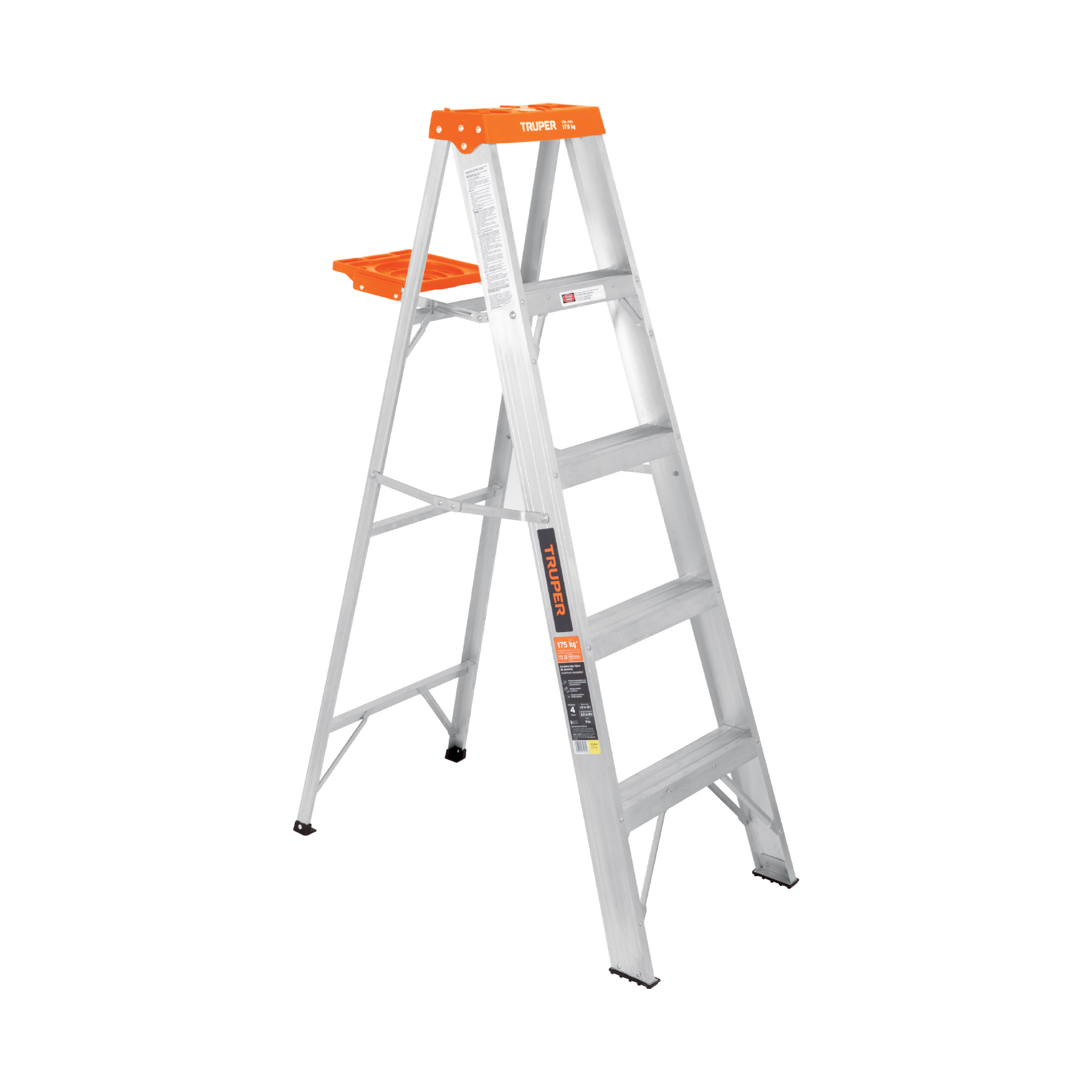 Escalera de tijera tipo ll 4 peldaños y bandeja, Truper