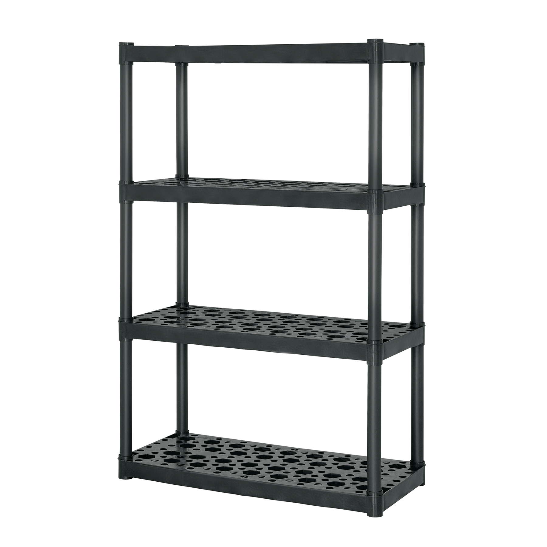 Estante plástico uso rudo 4 rep/cap. 70 Kg, 142x43x91,TRUPER