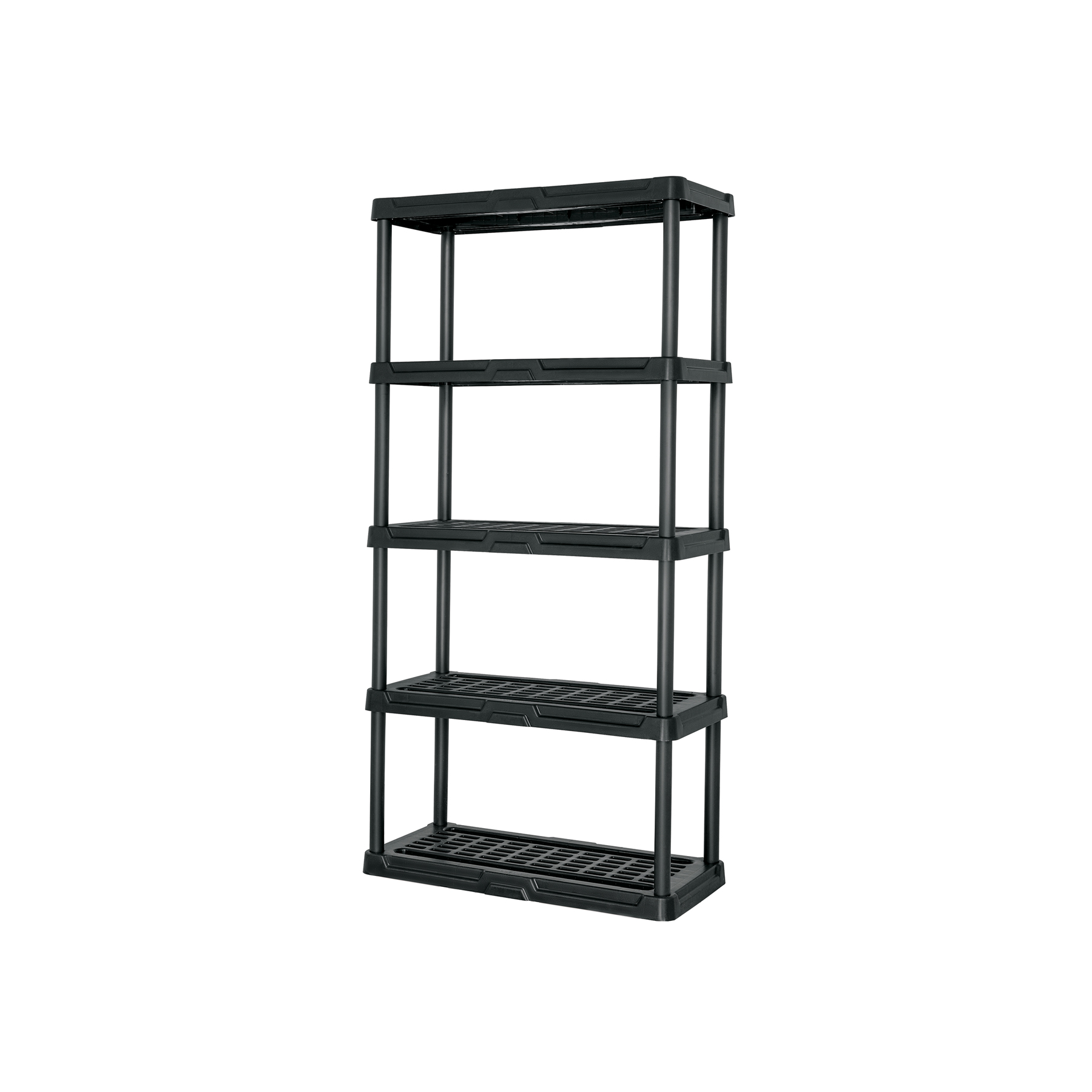 Estante plástico 5 repisas cap. 35 Kg, 180x44x92, PRETUL