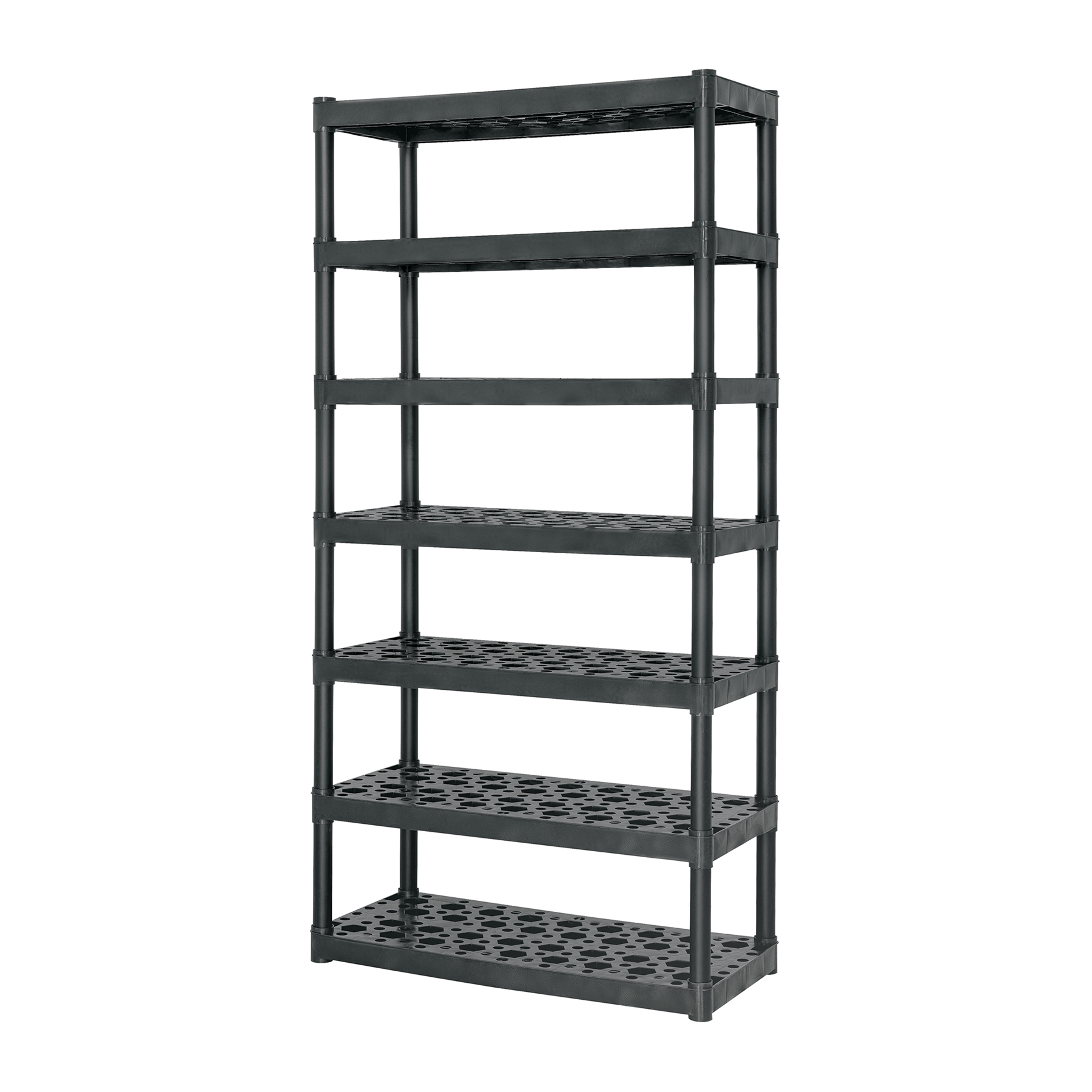 Estante plástico uso rudo 7 rep/cap. 70 Kg, 185x43x91,TRUPER