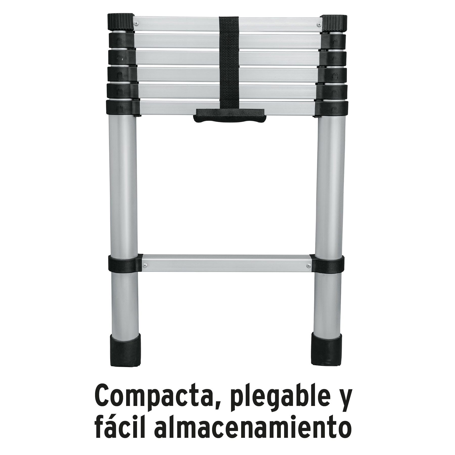Escalera telescópica,13 peldaños, tipo II, capacidad 102kg - Imagen 4