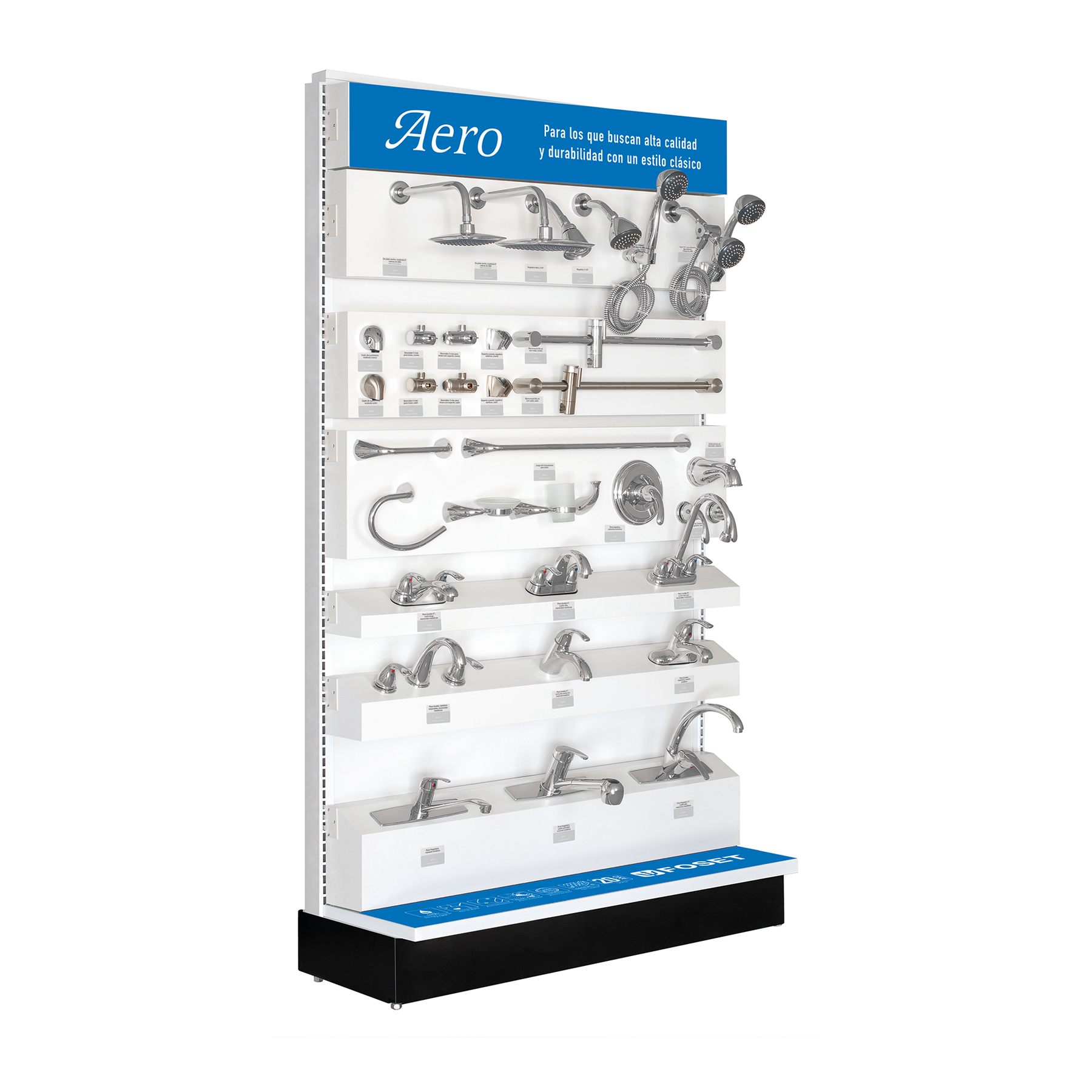 Exhibidor tipo góndola, Foset Aero