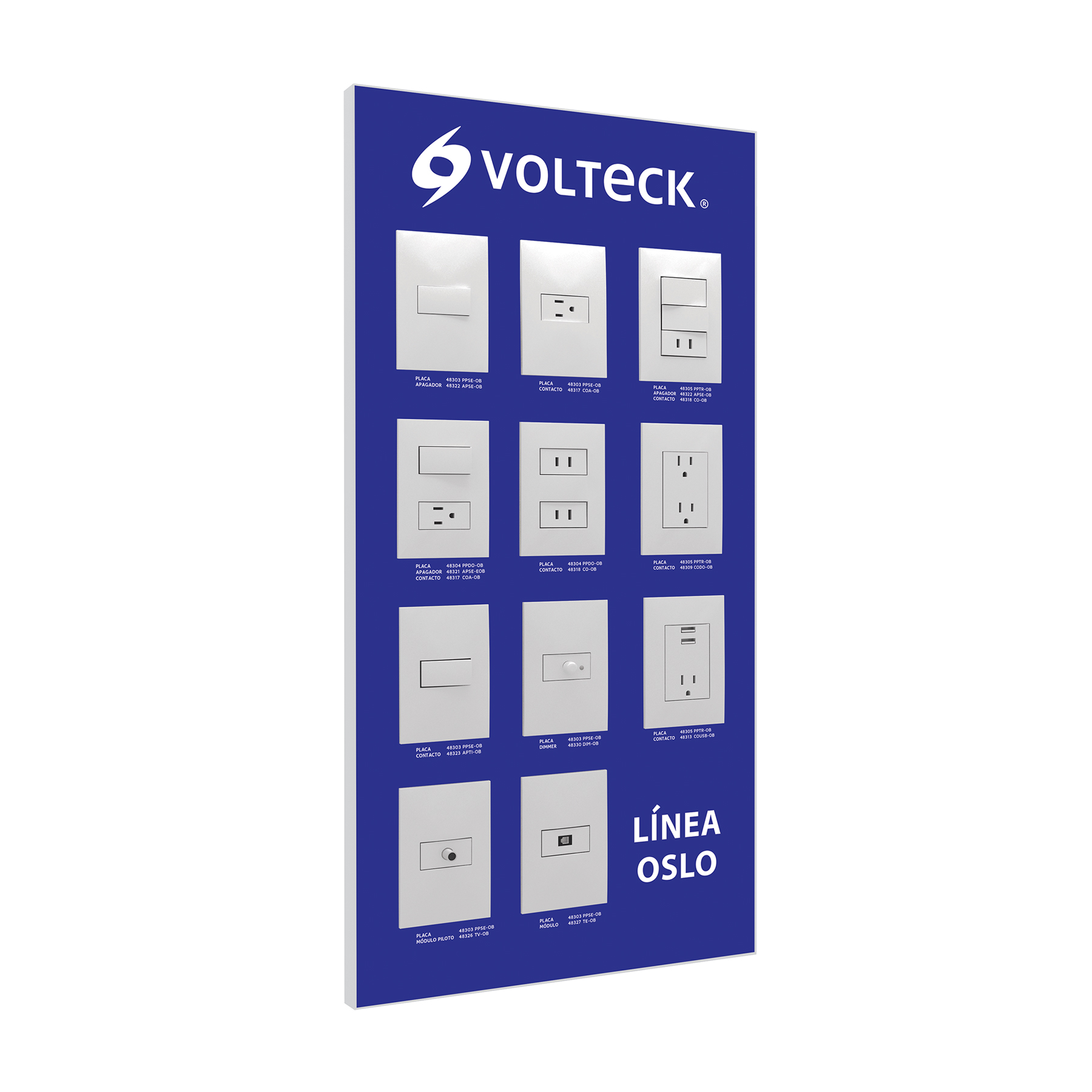 Exhibidor de línea Oslo, Volteck