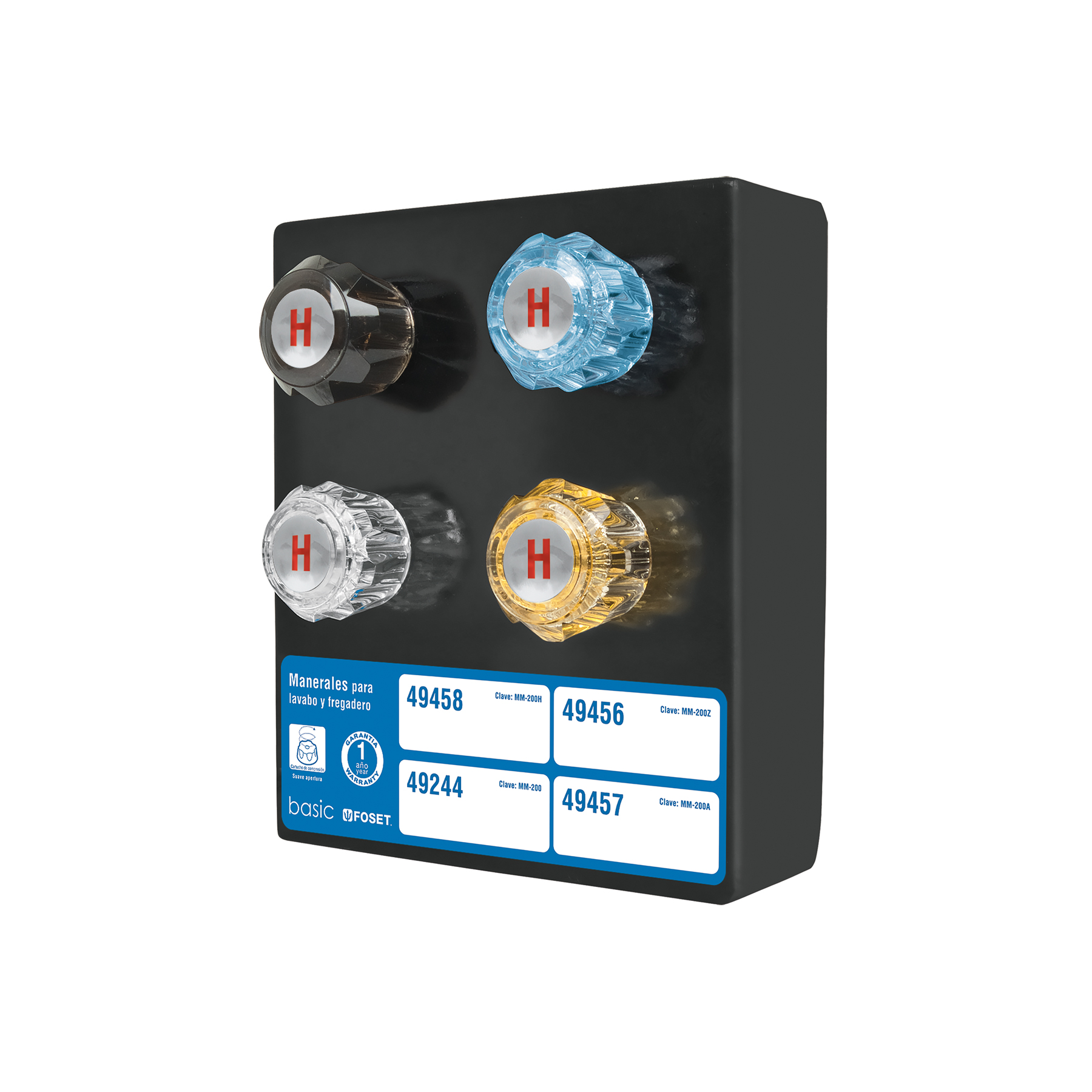 Exhibidor con manerales para fregadero, Foset