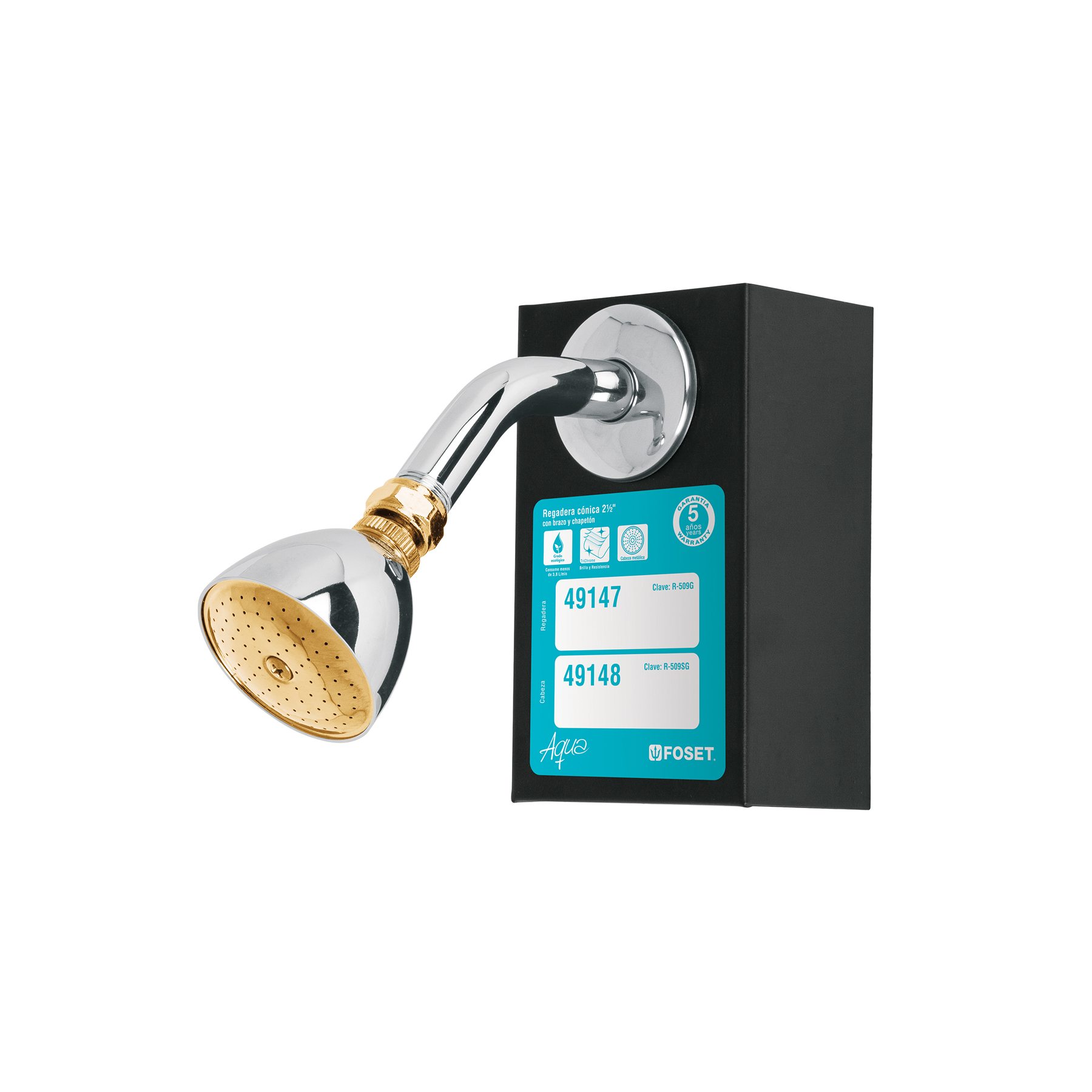 Exhibidor con regadera R-509G, Foset