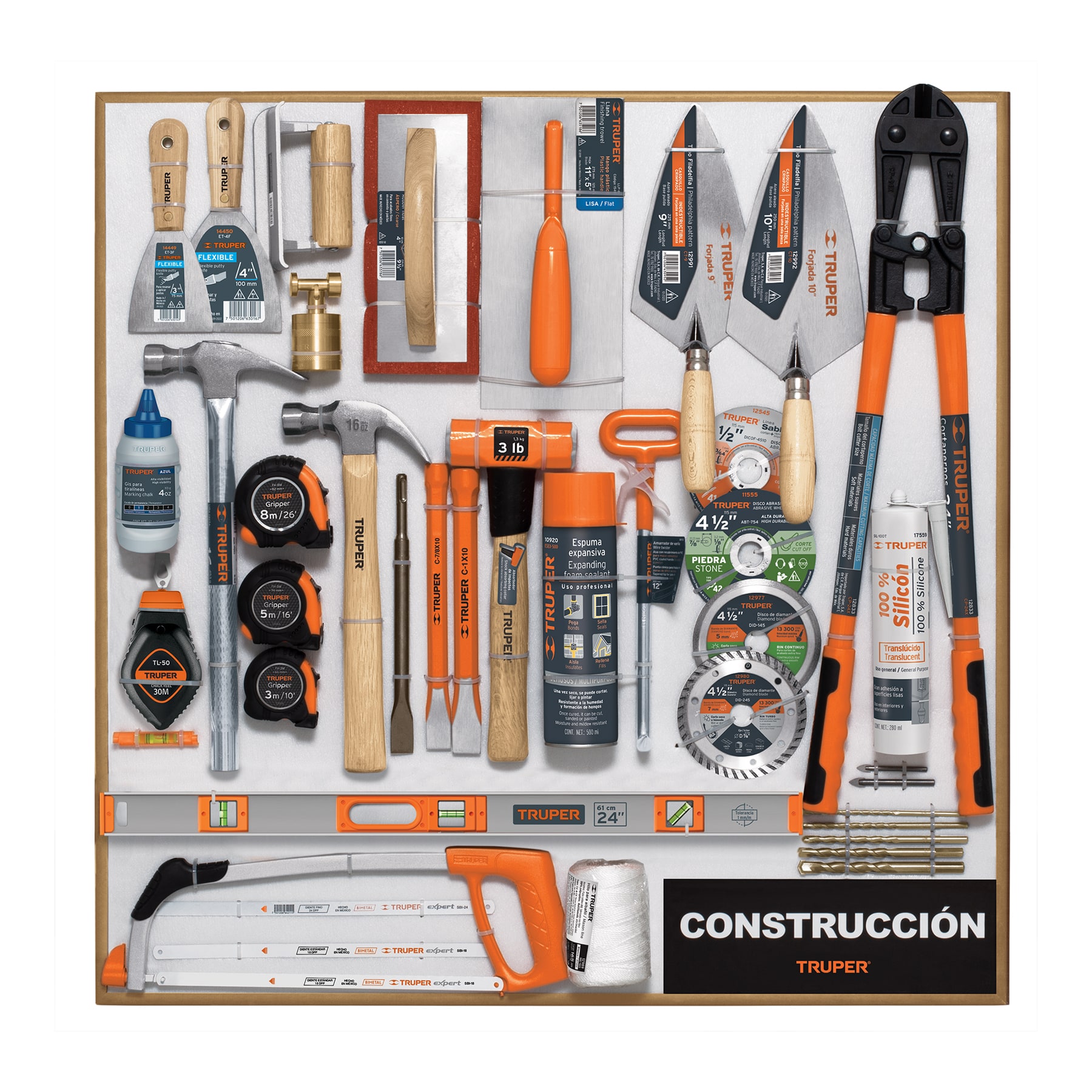 Exhibidor de Construcción, 80x80 cm, 1 tablero