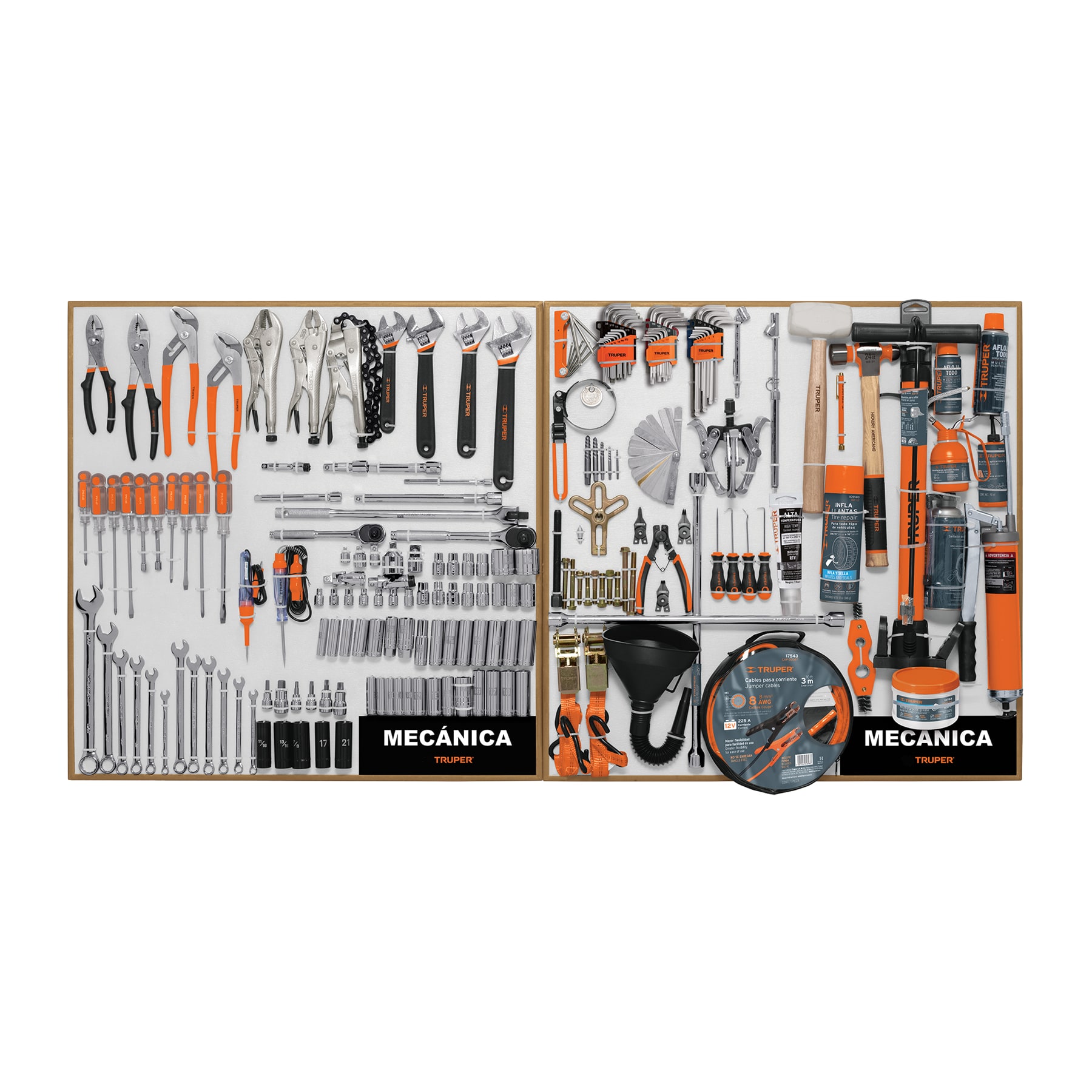 Exhibidor de Mecánica, 80x80 cm, 2 tableros