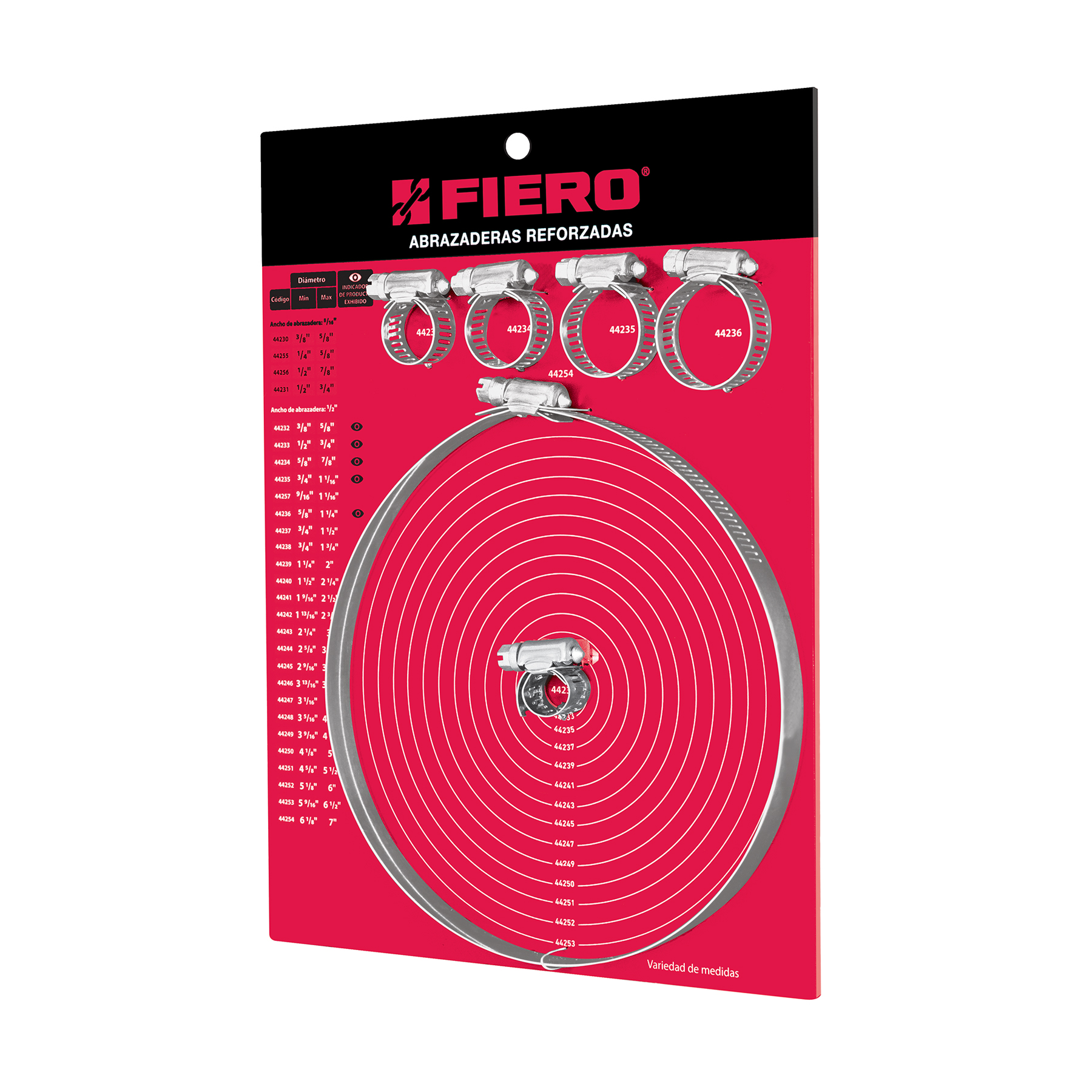 Exhididor FIERO de abrazaderas