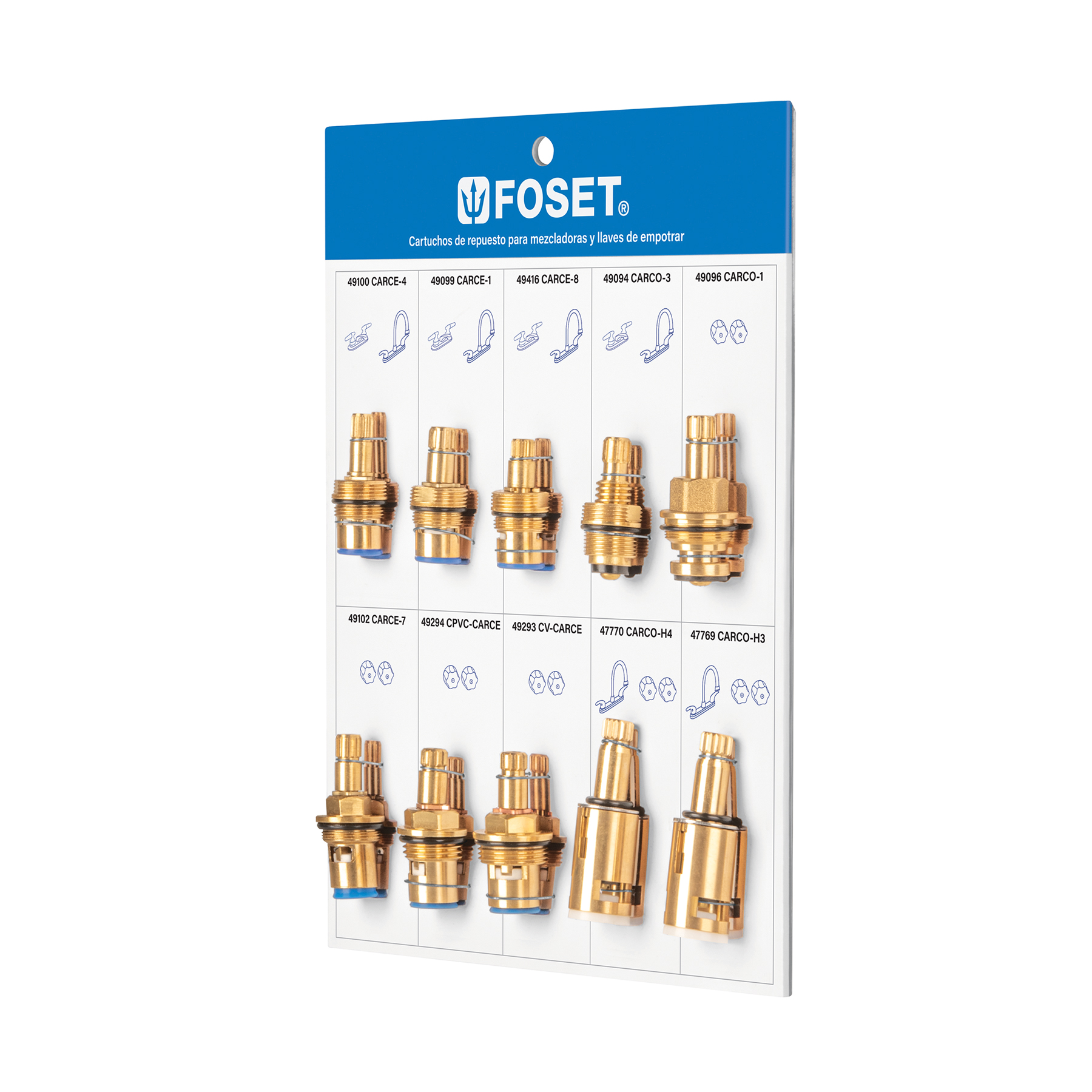 Exhibidor de cartuchos foset