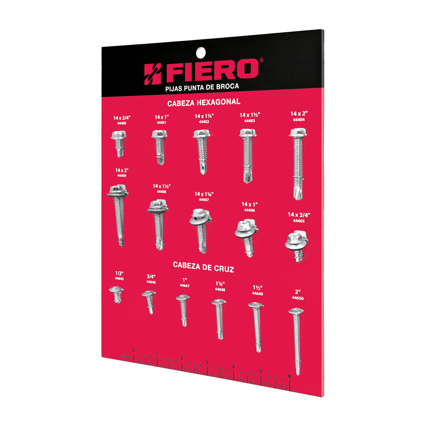 Exhibidor FIERO de pijas punta de broca