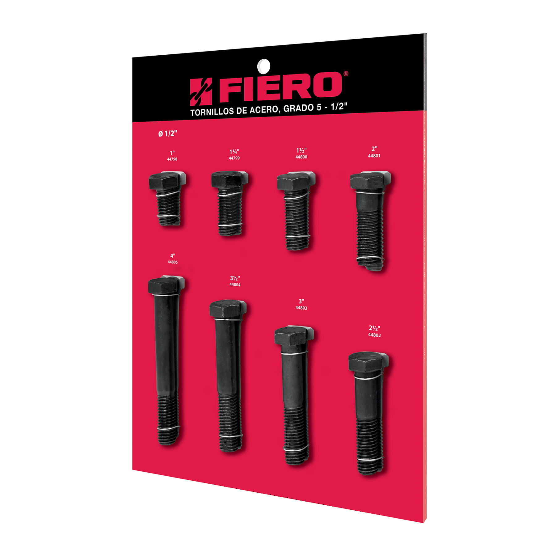 Exhibidor FIERO de tornillos #3, grado 5
