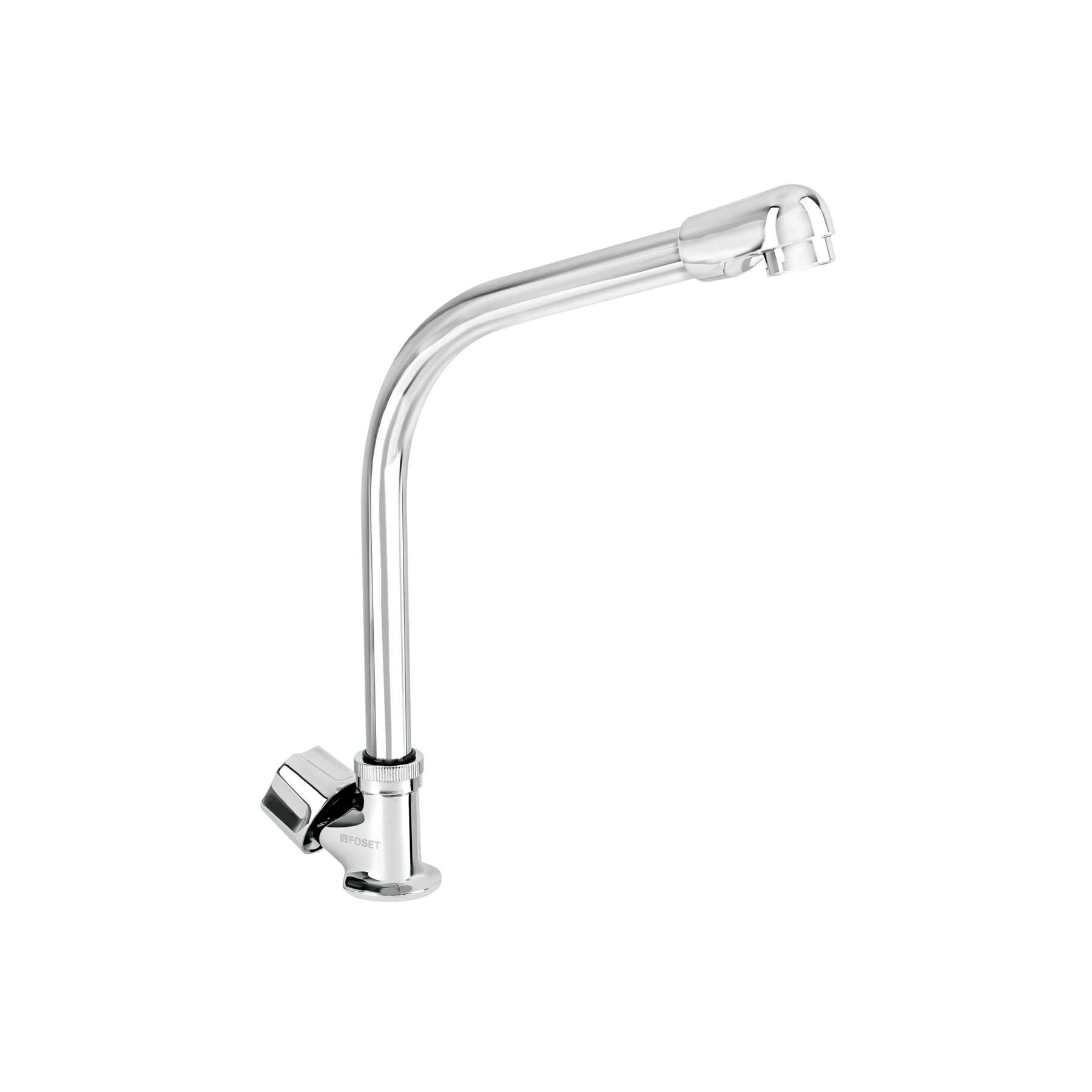 Llave individual fregadero, cuello cobra, hexagonal, BASIC