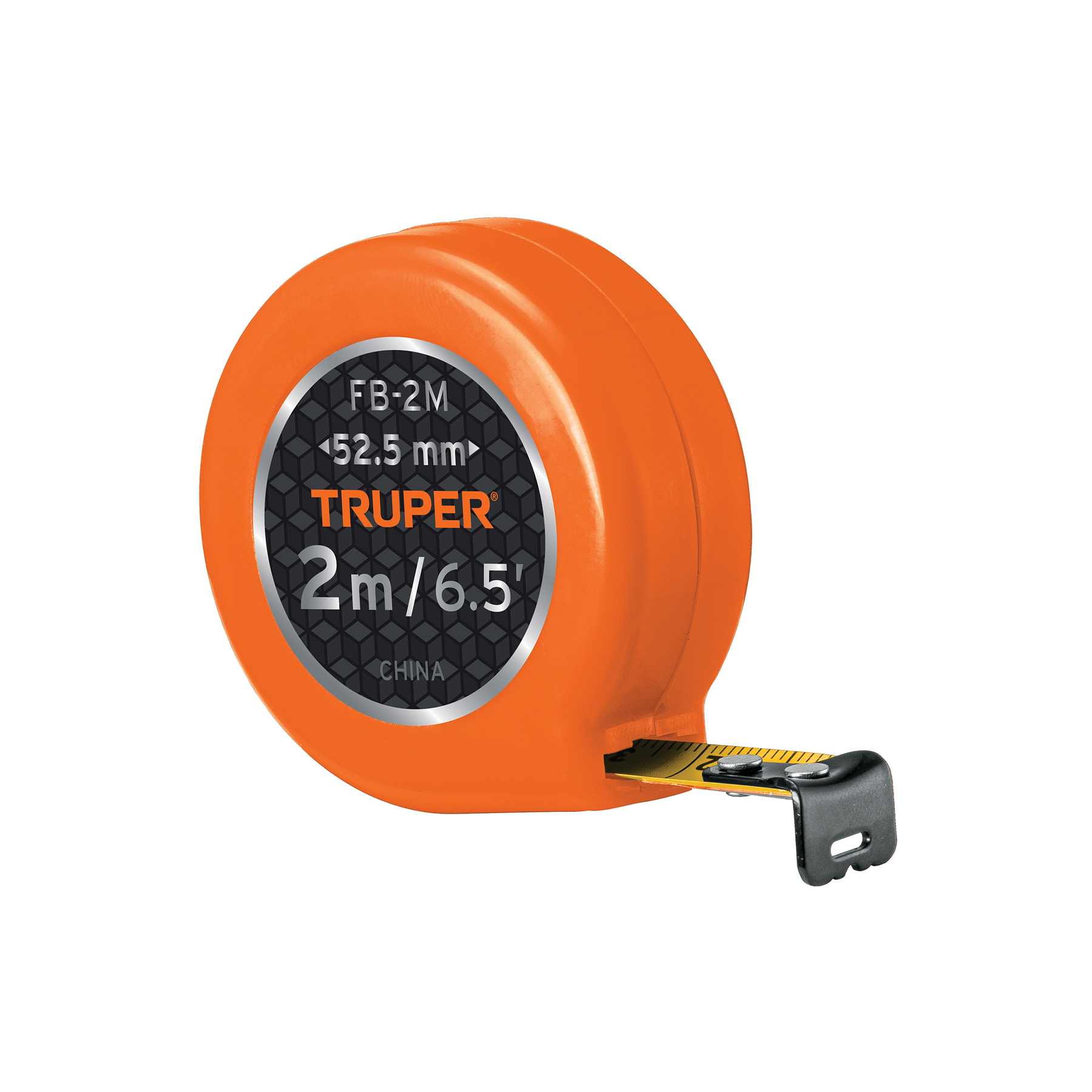 Flexómetro de bolsillo 2 m cinta 13 mm, TRUPER