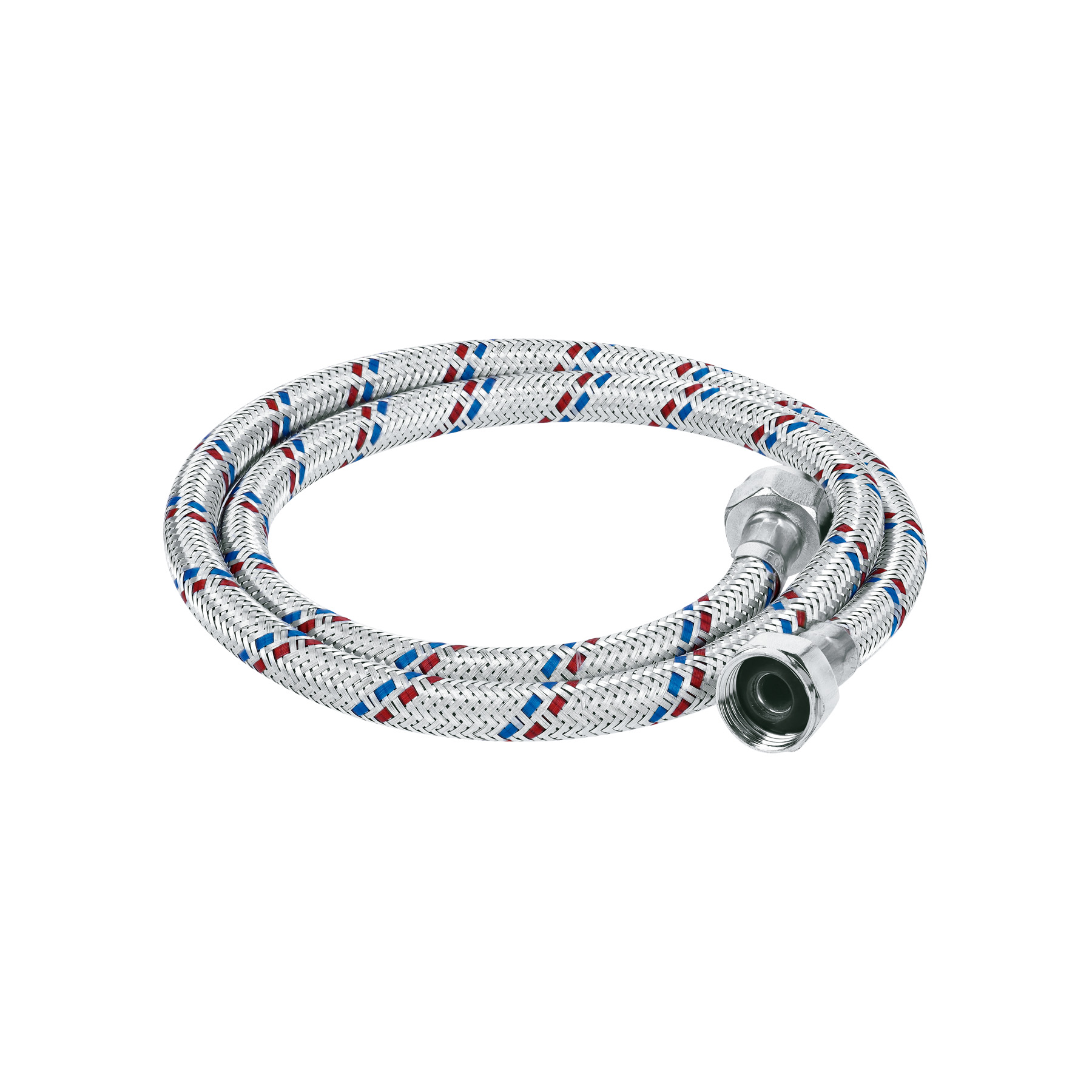 Manguera lavabo/fregadero, aluminio, 1/2'x1/2',100cm, Basic