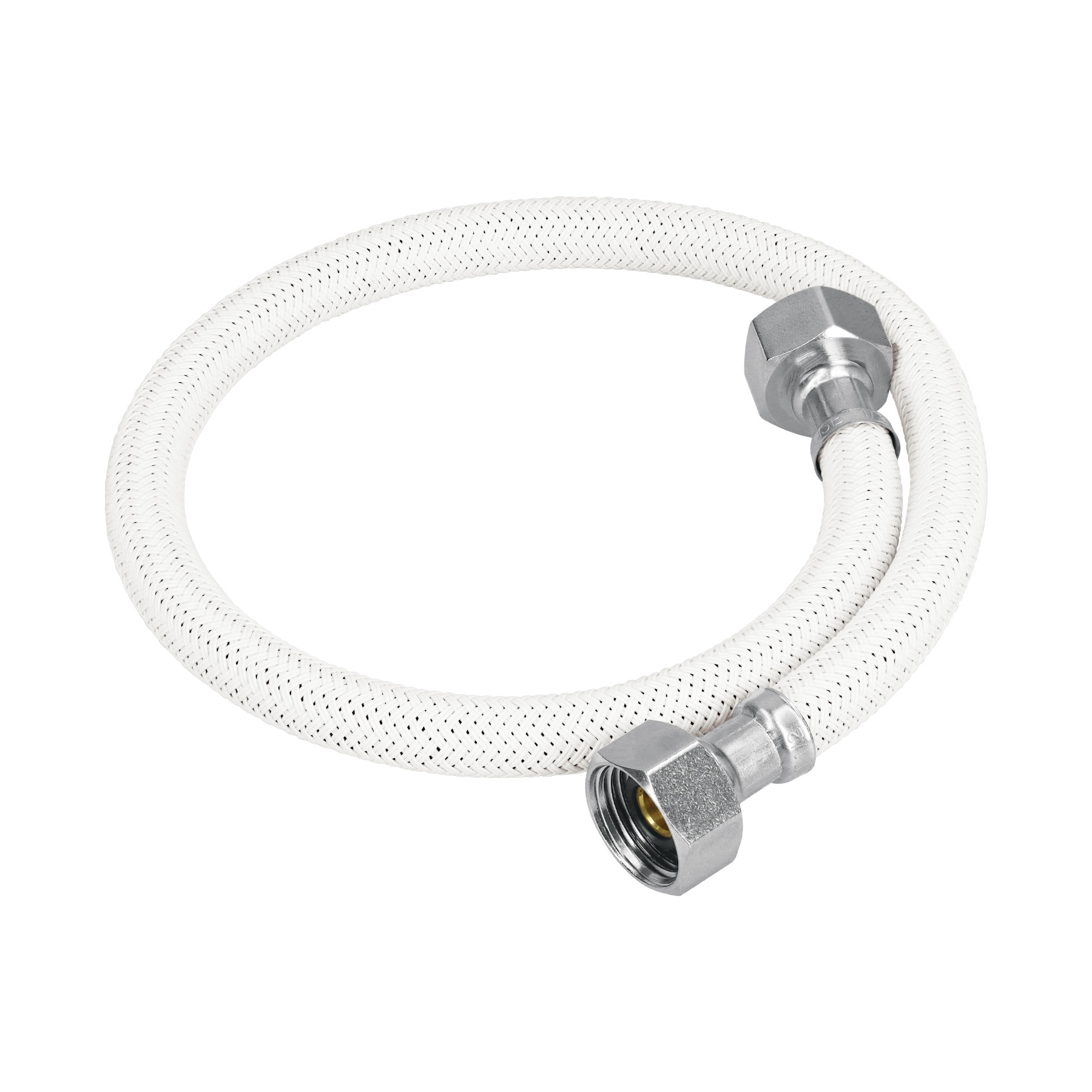 Manguera lavabo/fregadero, vinilo blanco, 1/2' x 1/2', 55 cm