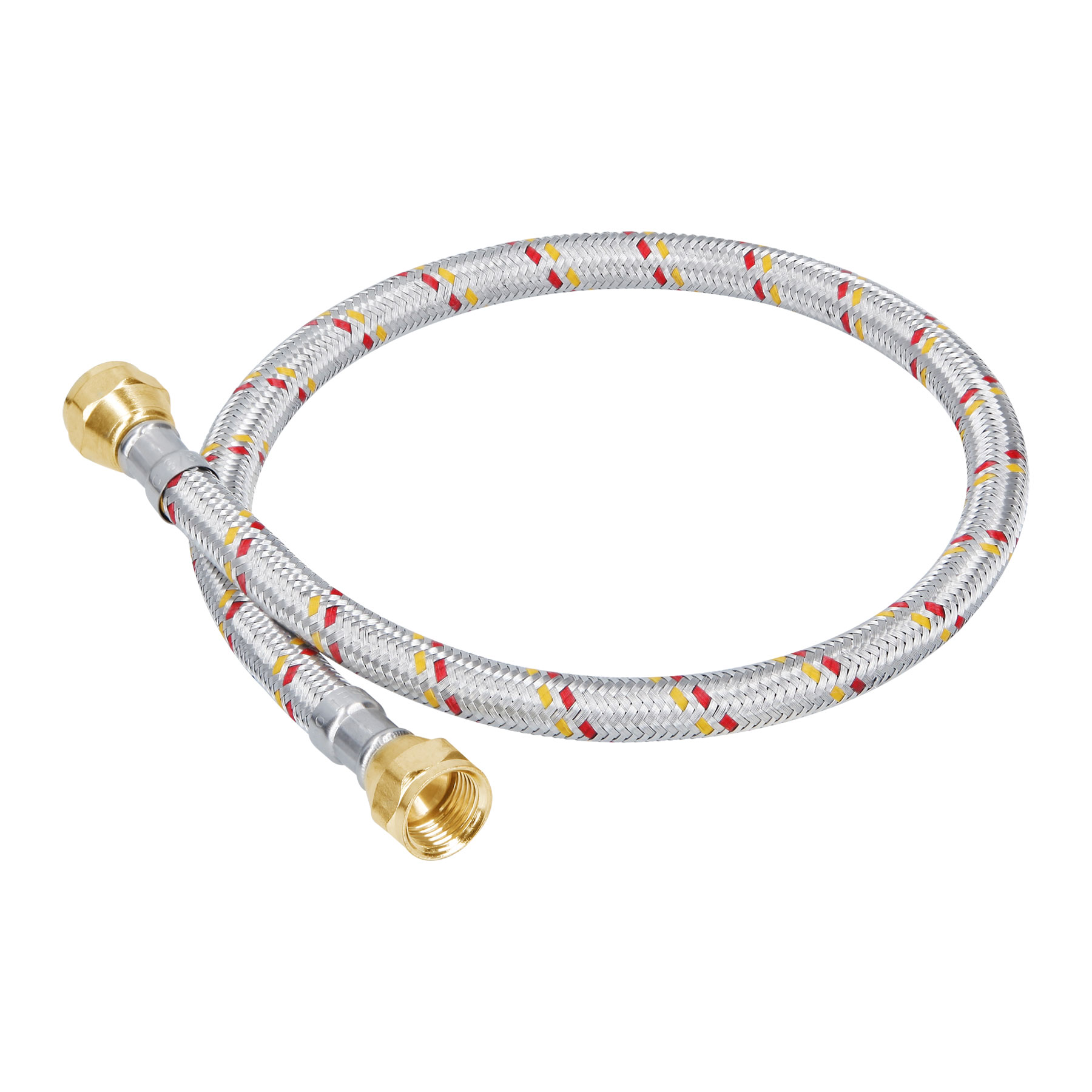 Manguera para gas, aluminio, 3/8' flare, 60 cm, FOSET BASIC