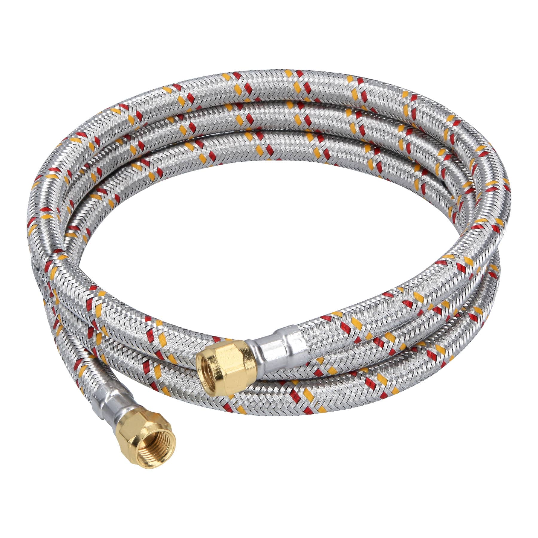 Manguera para gas, aluminio, 5/16' flare, 150cm, FOSET BASIC