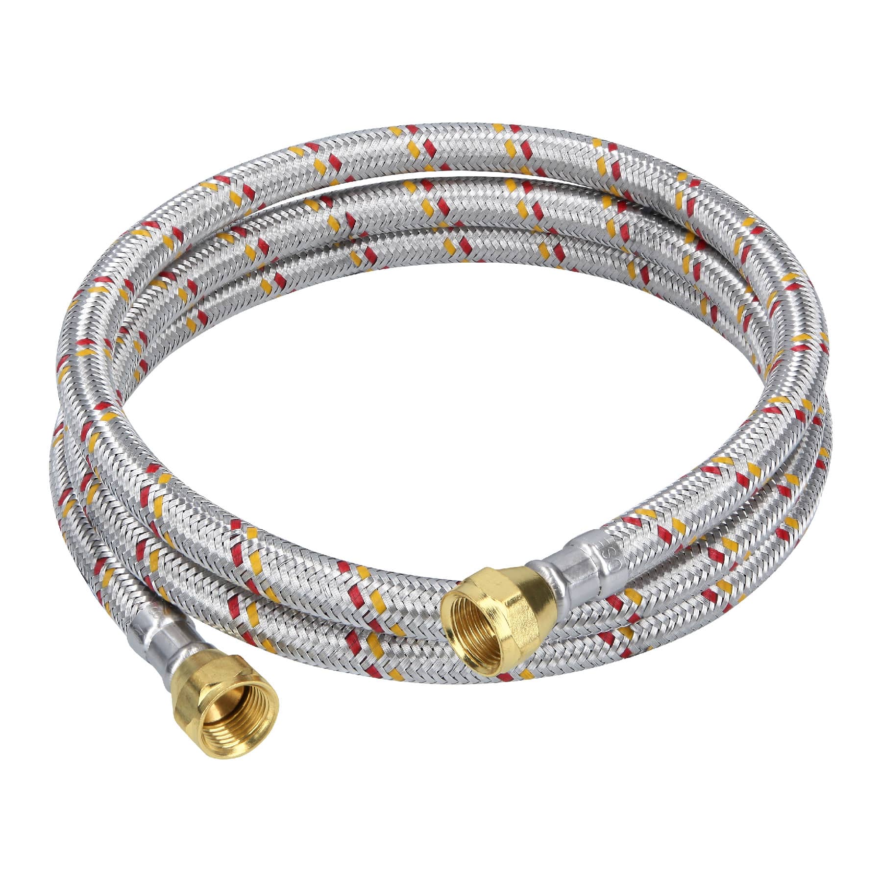 Manguera para gas, aluminio, 3/8' flare, 150 cm, FOSET BASIC