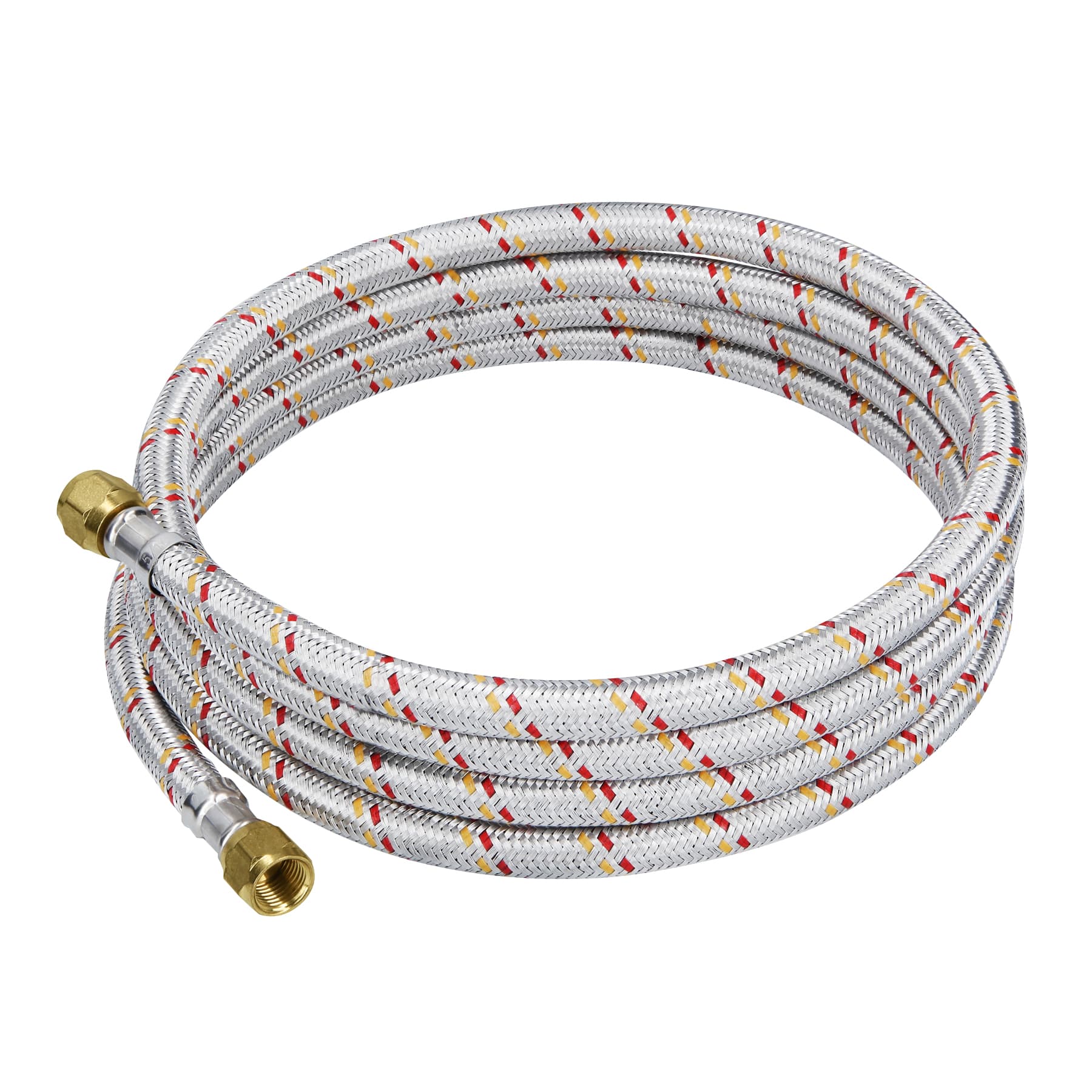 Manguera para gas, aluminio, 5/16' flare, 250cm, FOSET BASIC