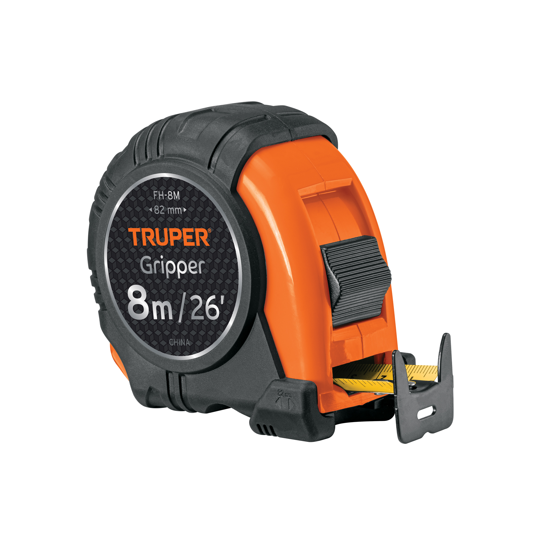 Flexómetro Gripper 8 m cinta 25 mm display box con 6 piezas