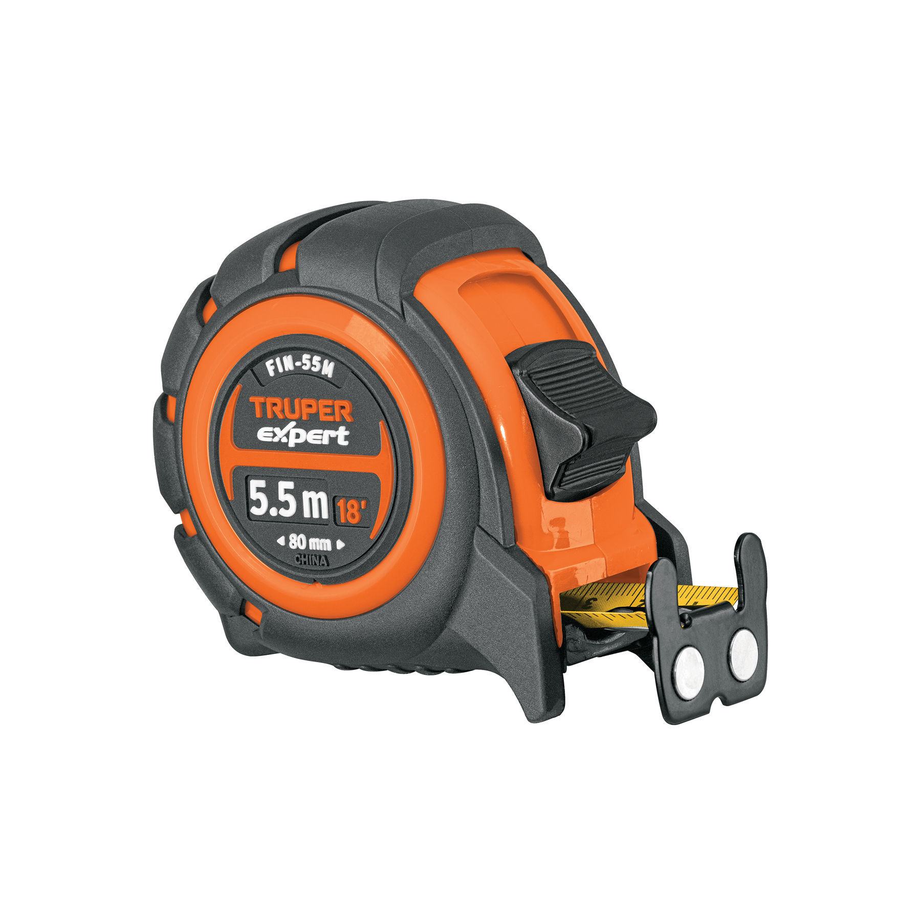 Flexómetro industrial contra impactos 5.5 m cinta 25 mm