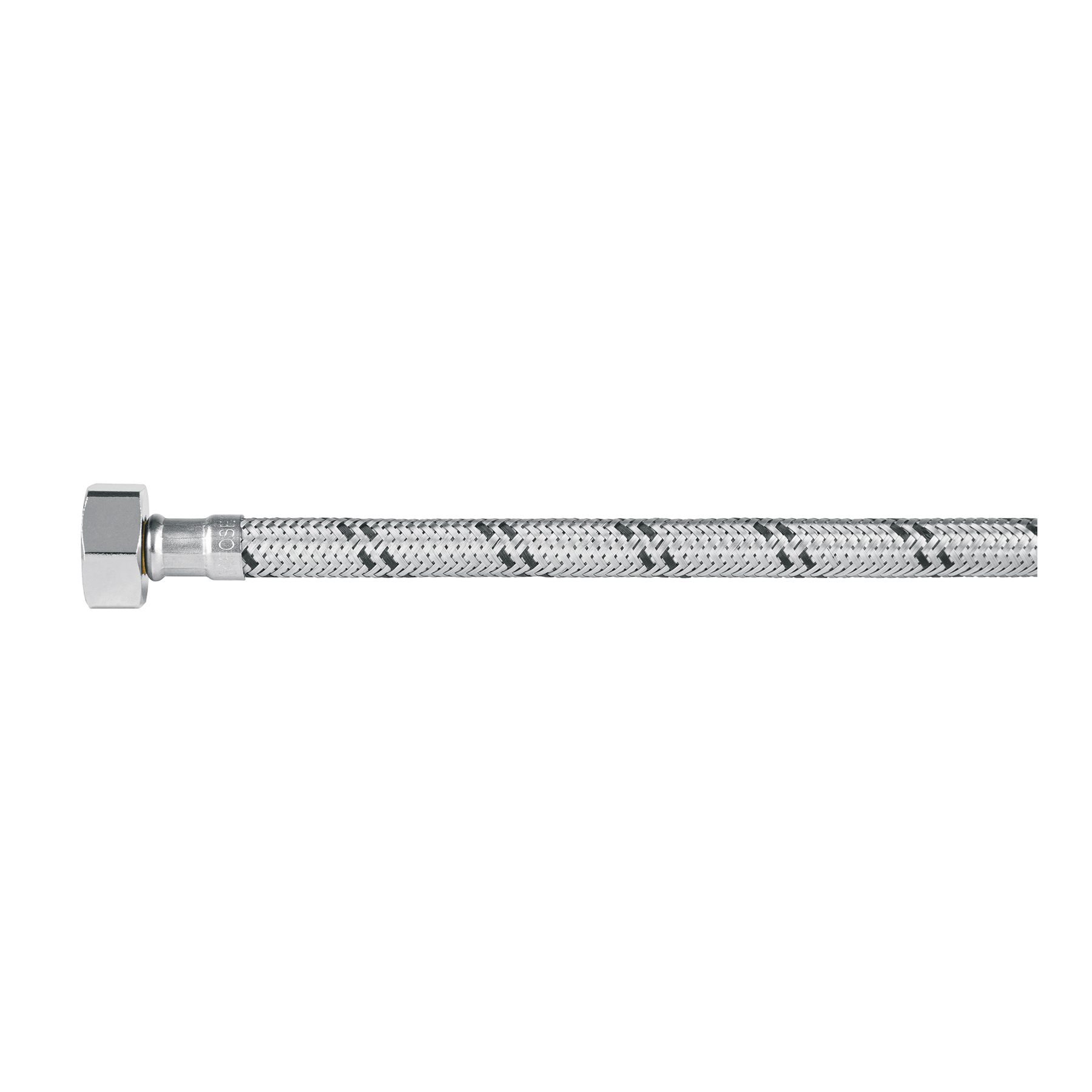 Manguera para monomando, acero inox, 1/2'x M10, 55 cm
